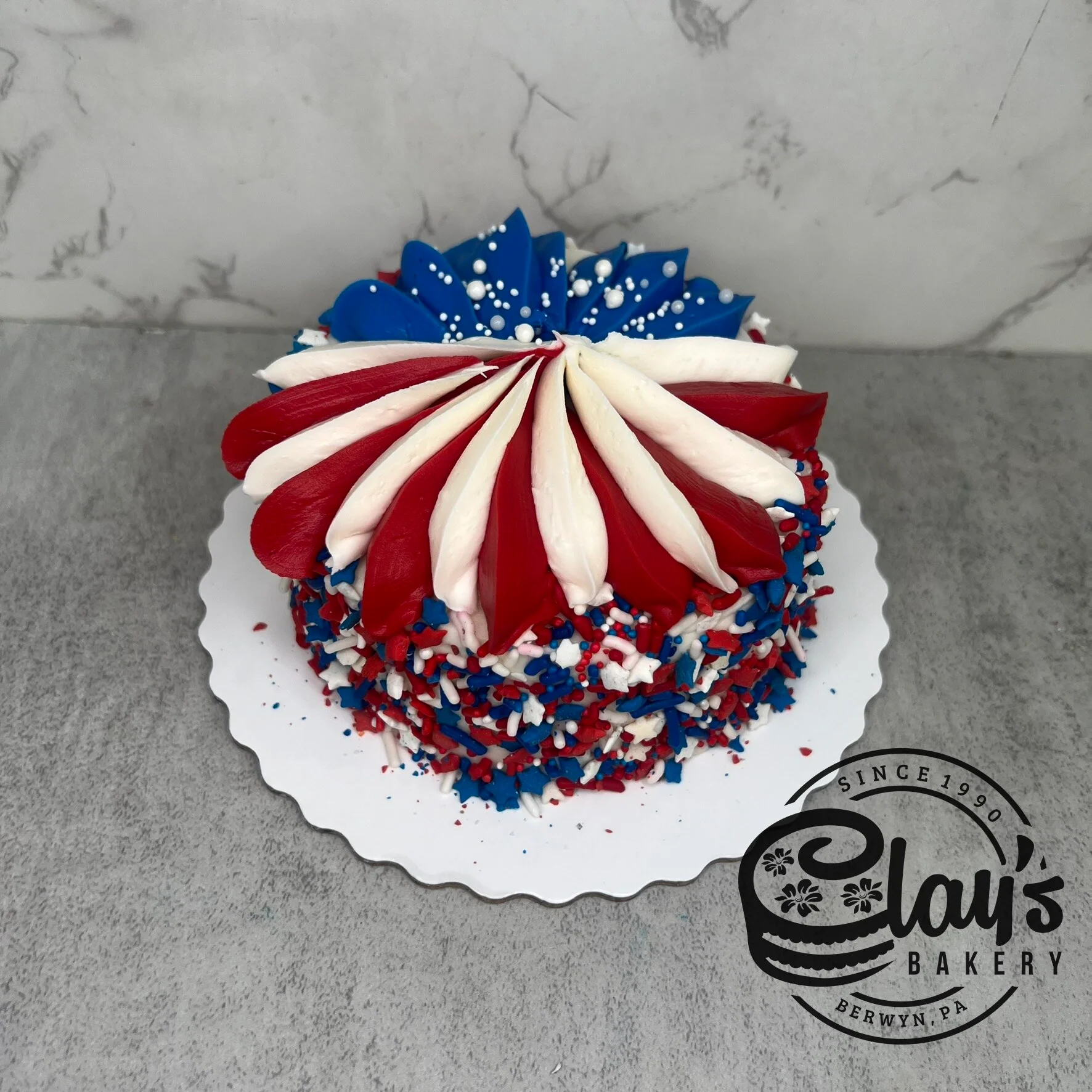 4" Lunchbox Bento Cake (4th of July) - Image 5