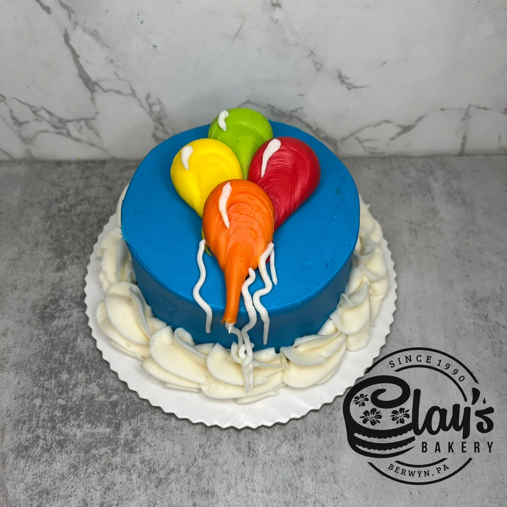 4" Lunchbox Bento Cake (Balloons) - Image 3