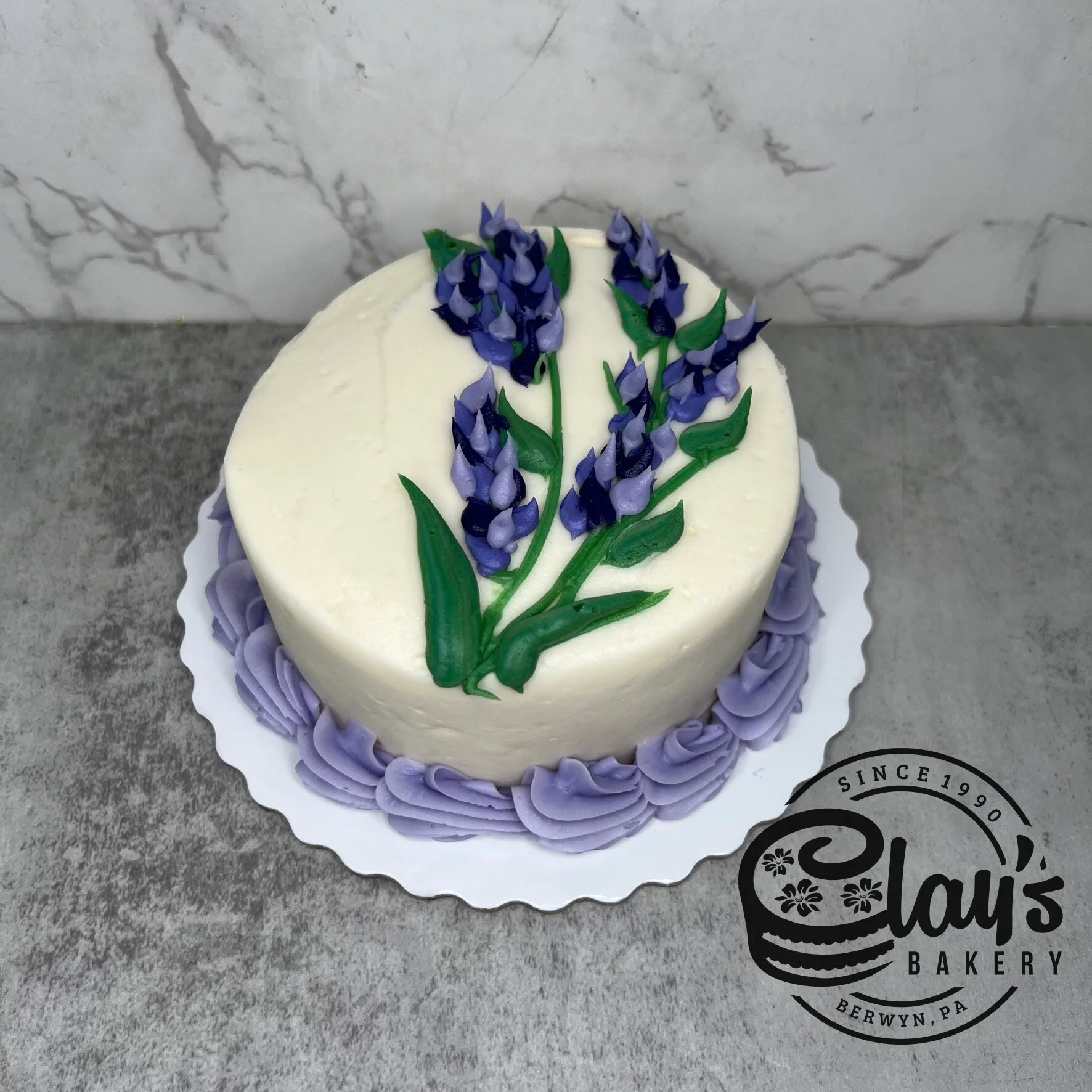 4" Lunchbox Bento Cake (Lavender Sprigs)