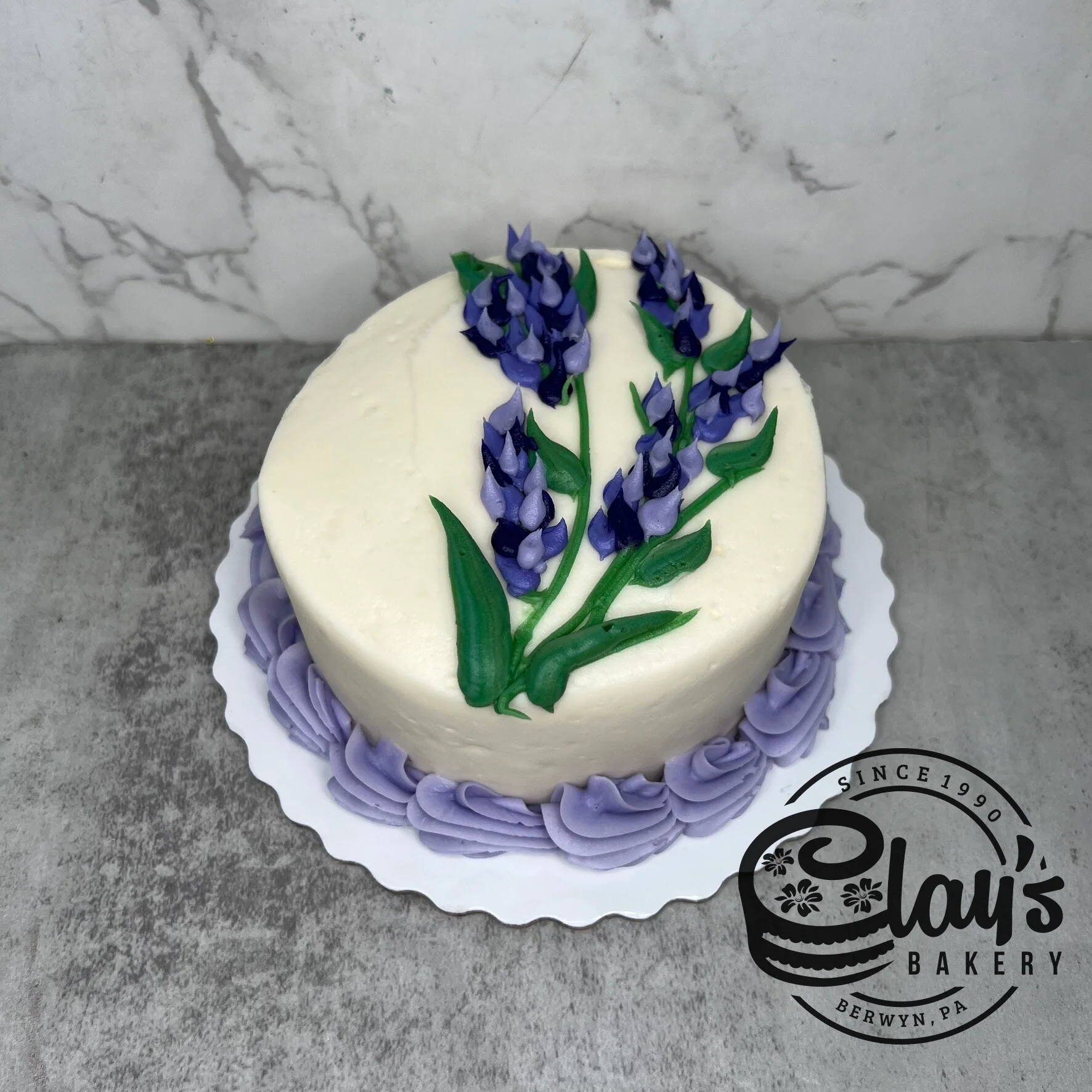 4" Lunchbox Bento Cake (Lavender Sprigs) - Image 2