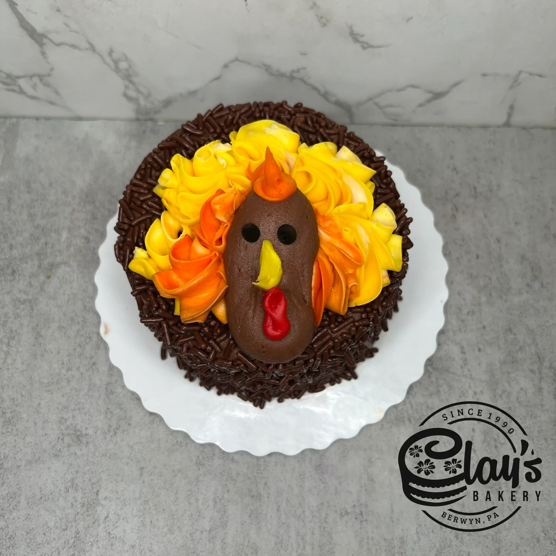 4" Lunchbox Bento Cake - Thanksgiving Design - Image 4