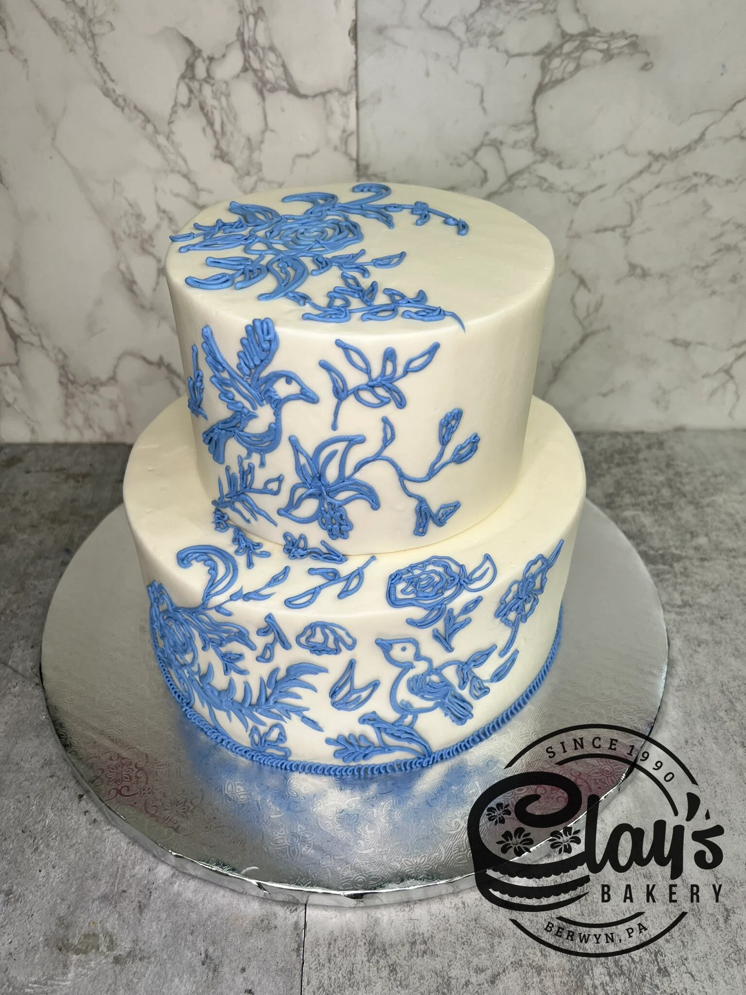 Beautiful Ceramic Inspired Florals (Two Tier) - Image 2