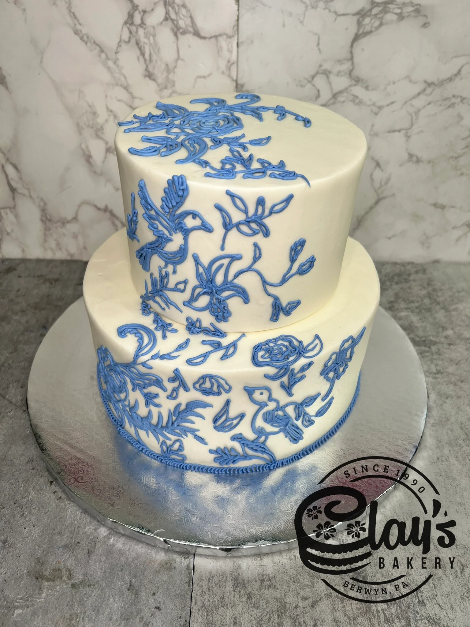 Beautiful Ceramic Inspired Florals (Two Tier) - Image 3