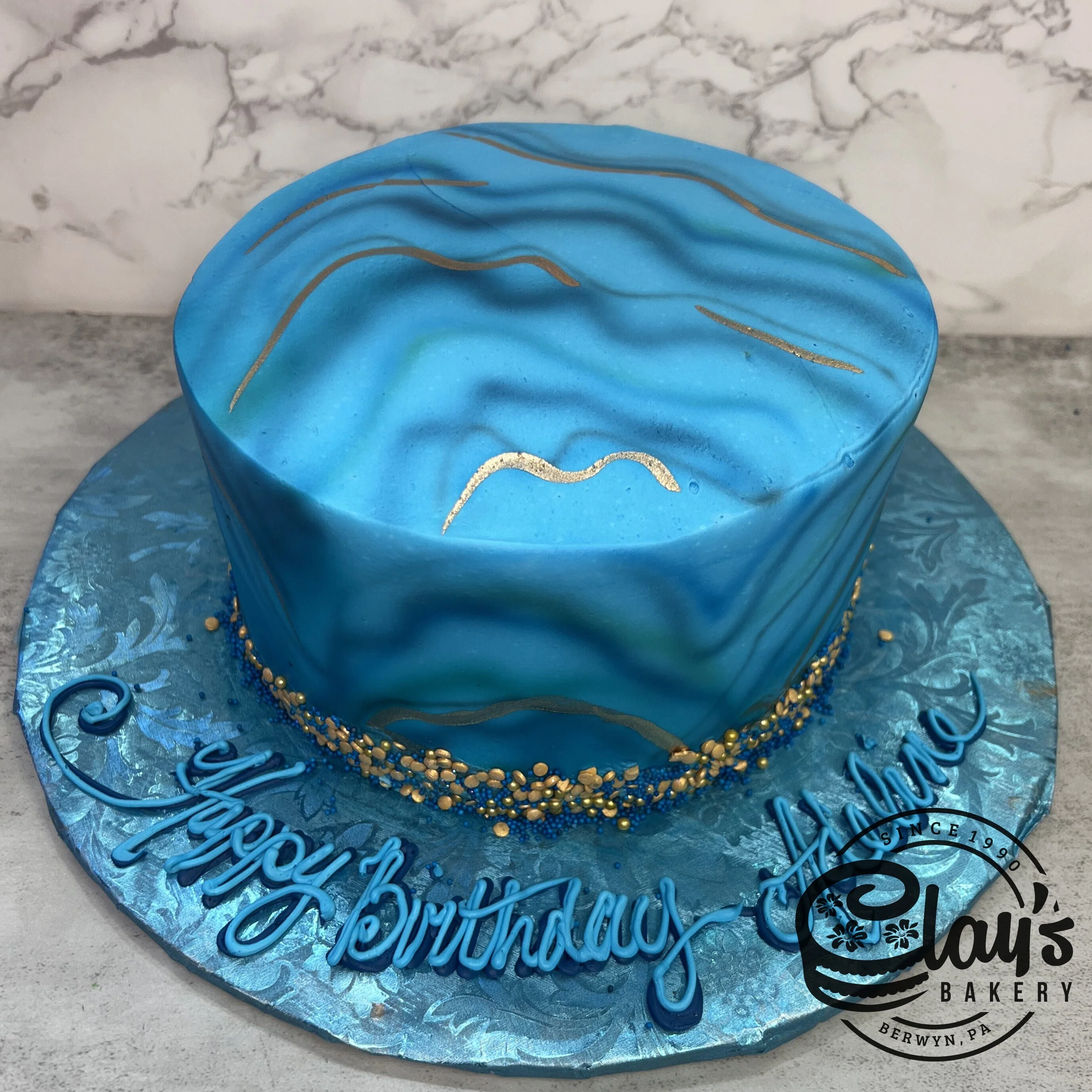 Blue and Gold Flow