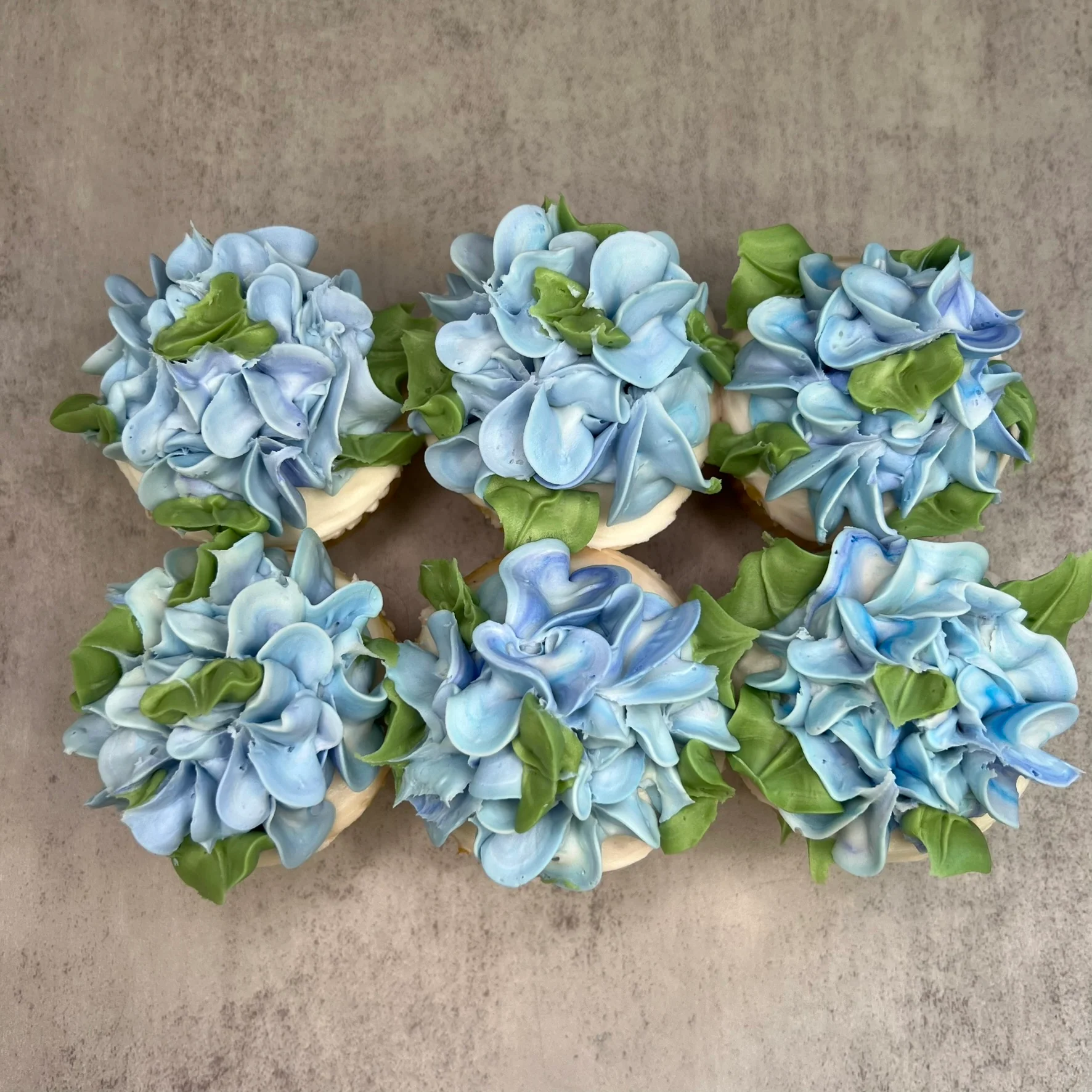 Blue Hydrangea Cupcake - Image 3