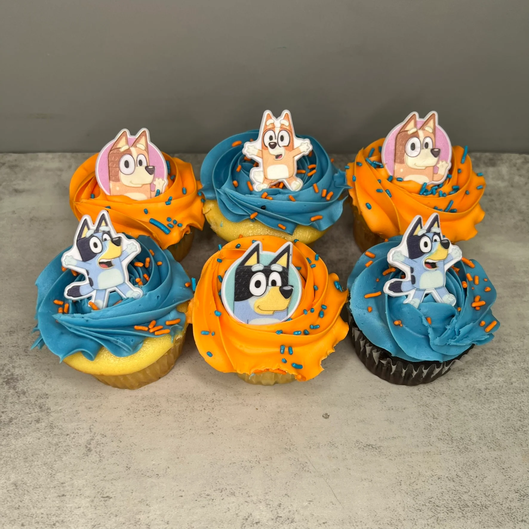 Bluey Ring Cupcakes