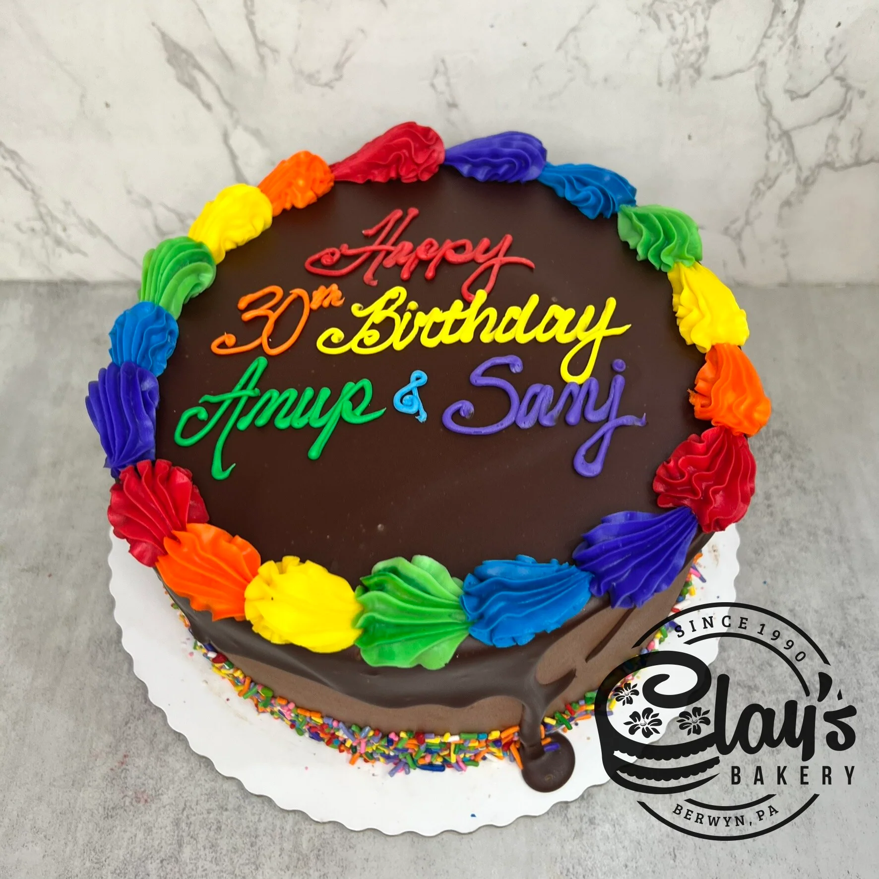Chocolate Dipped Rainbow Trim