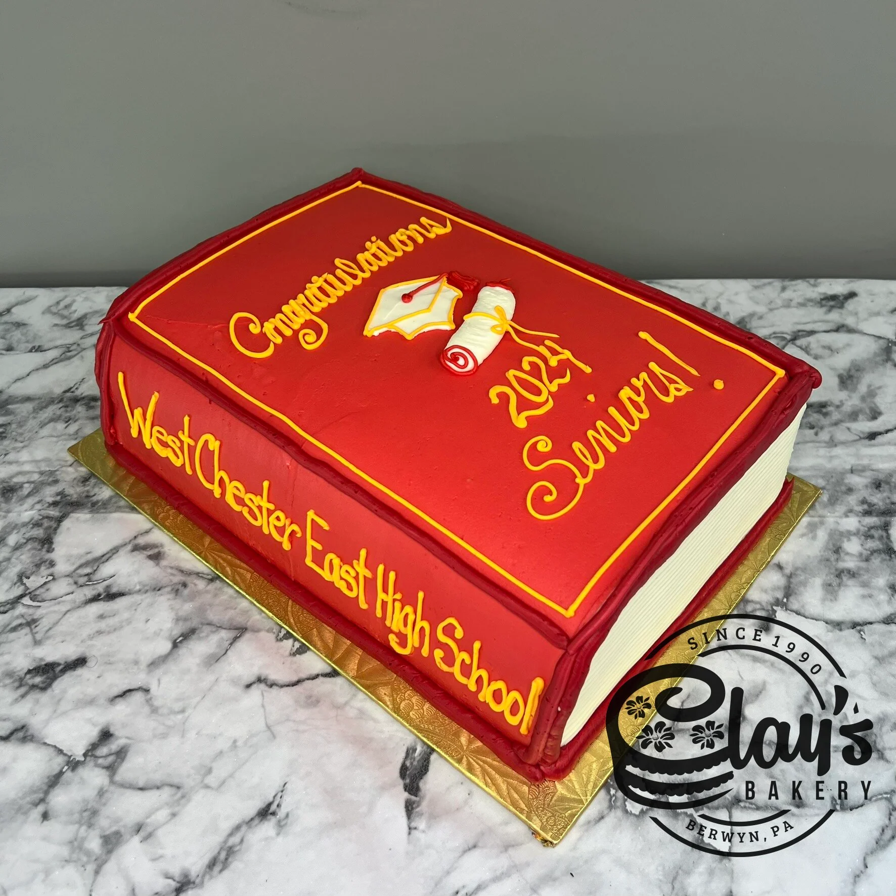 Closing a Chapter - Closed Book Shaped Cake - Image 2