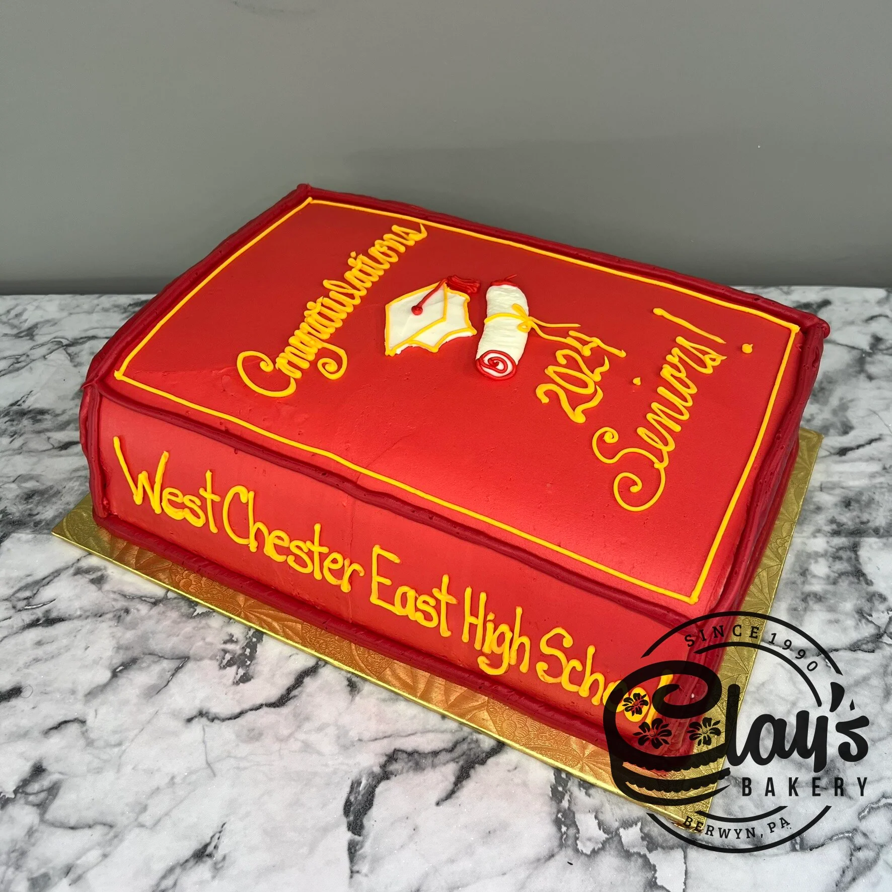 Closing a Chapter - Closed Book Shaped Cake - Image 3