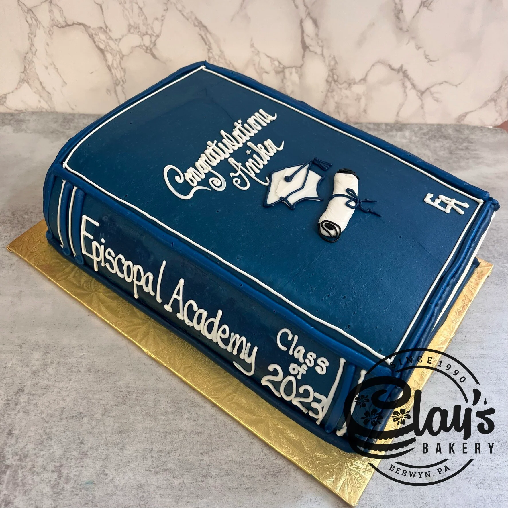 Closing a Chapter - Closed Book Shaped Cake - Image 4