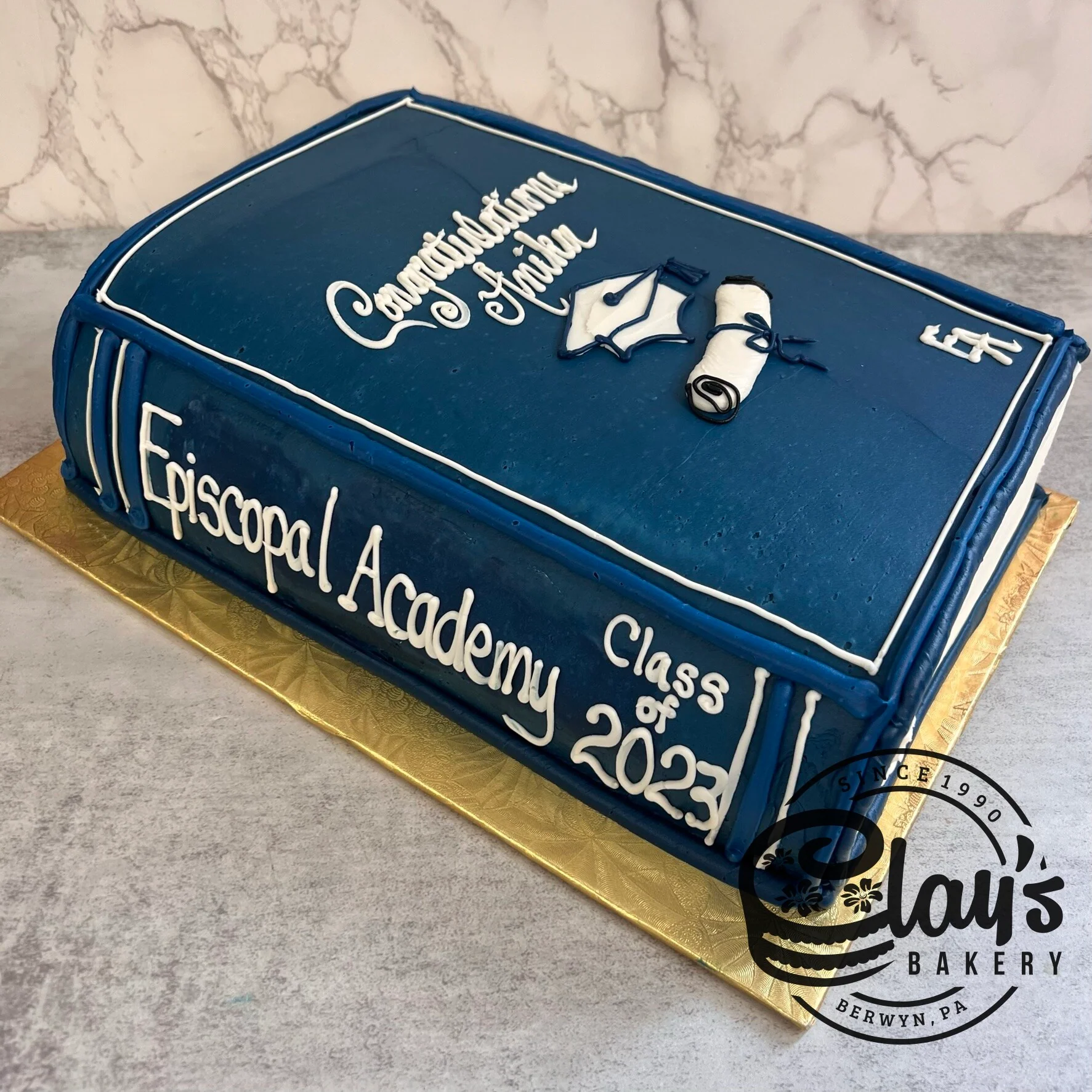 Closing a Chapter - Closed Book Shaped Cake - Image 5