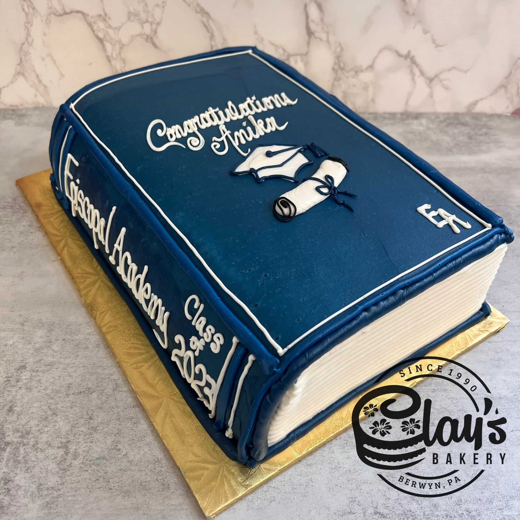 Closing a Chapter - Closed Book Shaped Cake - Image 6