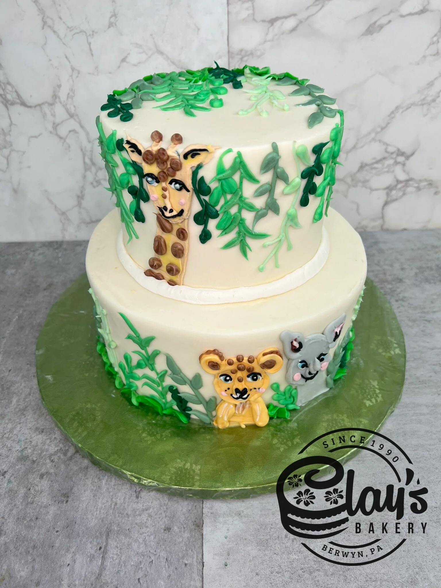 Cutesy Jungle Animals - Two Tier