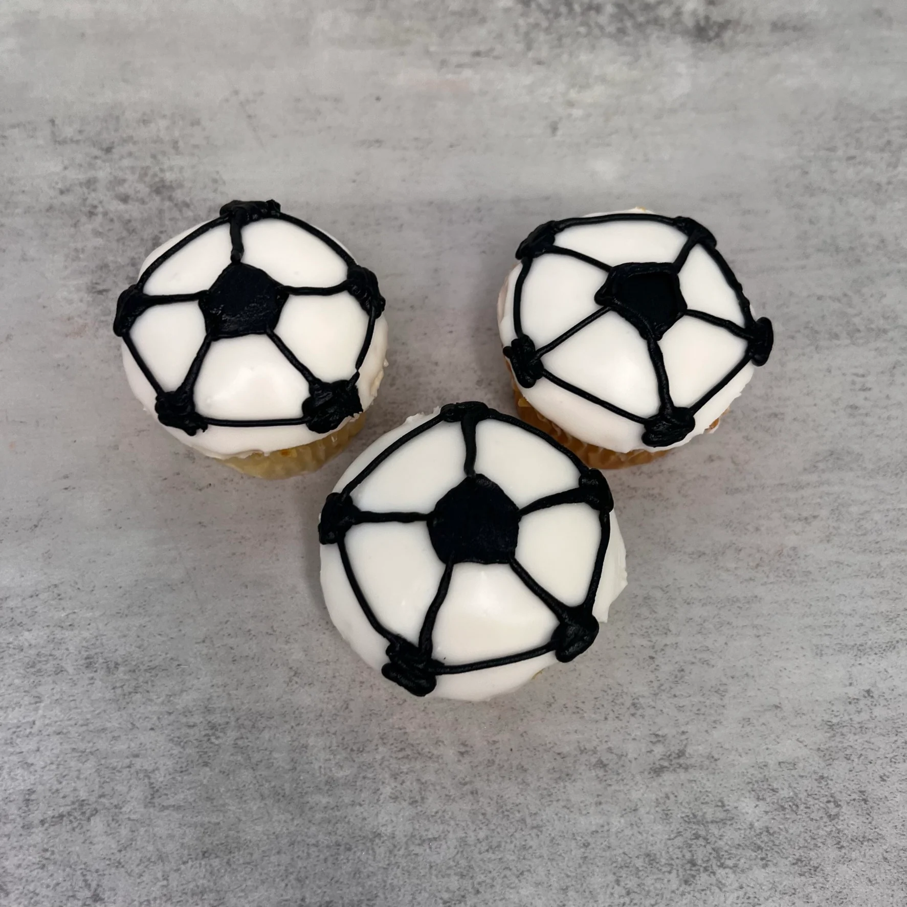 Dipped Soccer Cupcakes