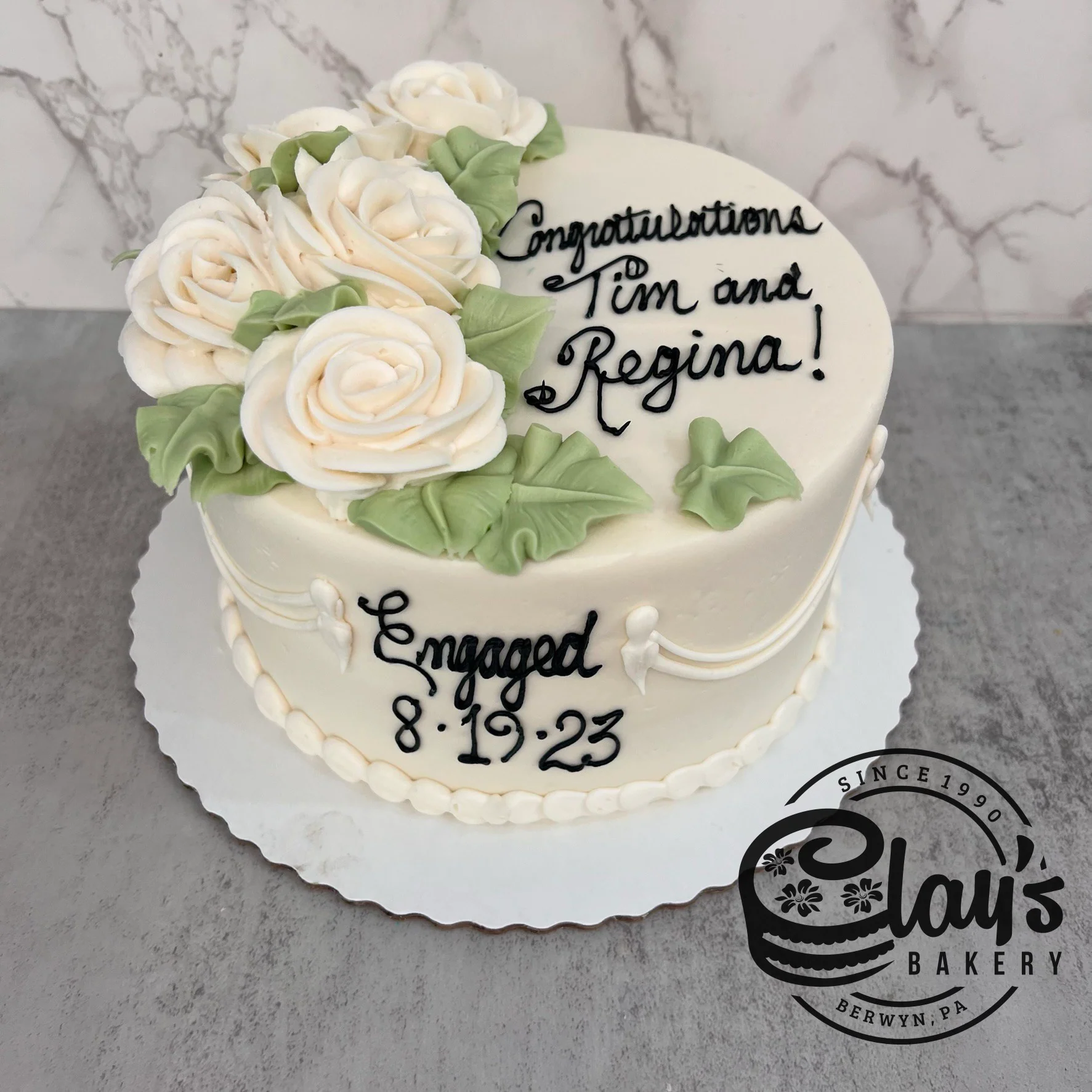 Elegant White Roses