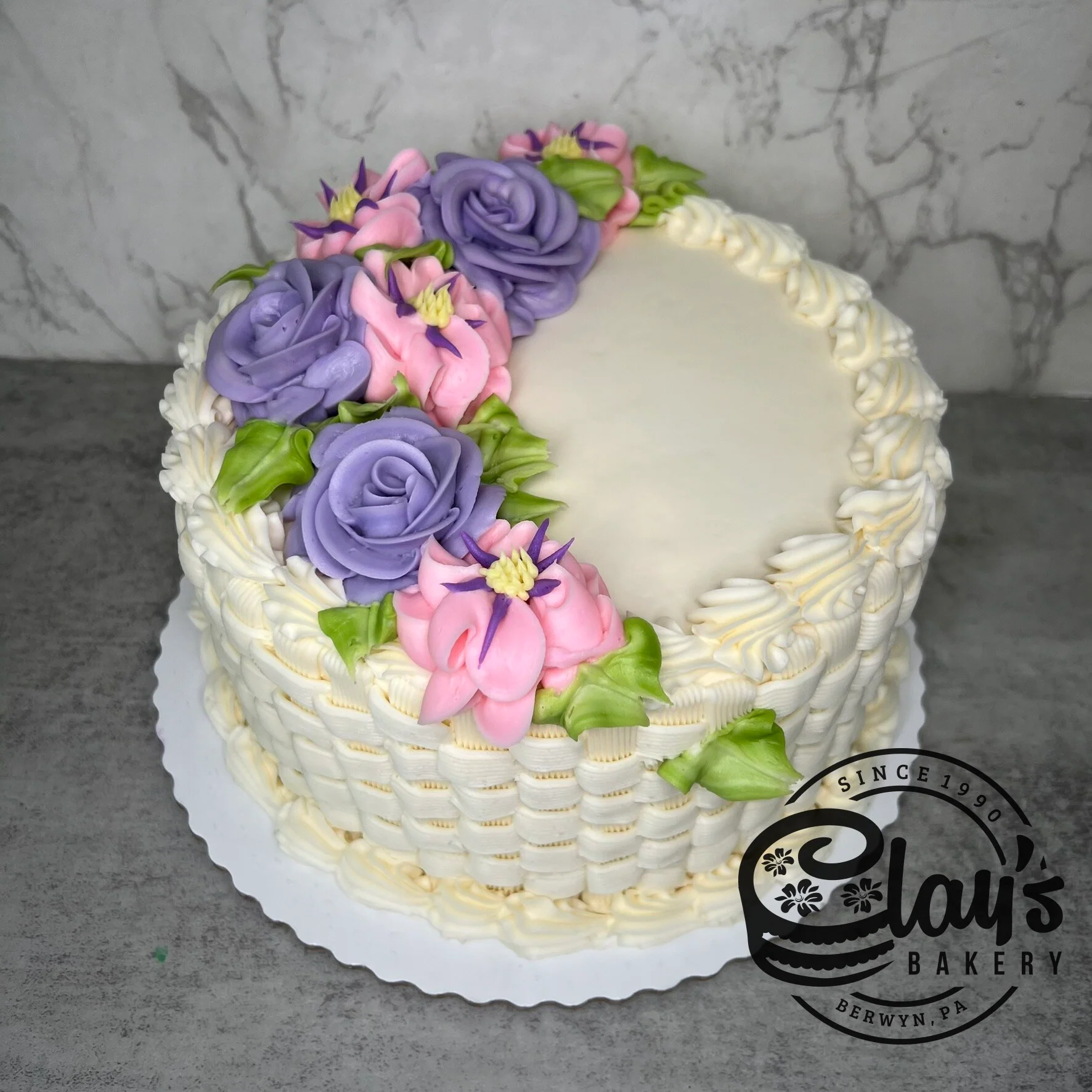 Feminine Flowers and Basket Weave Sides - Image 2
