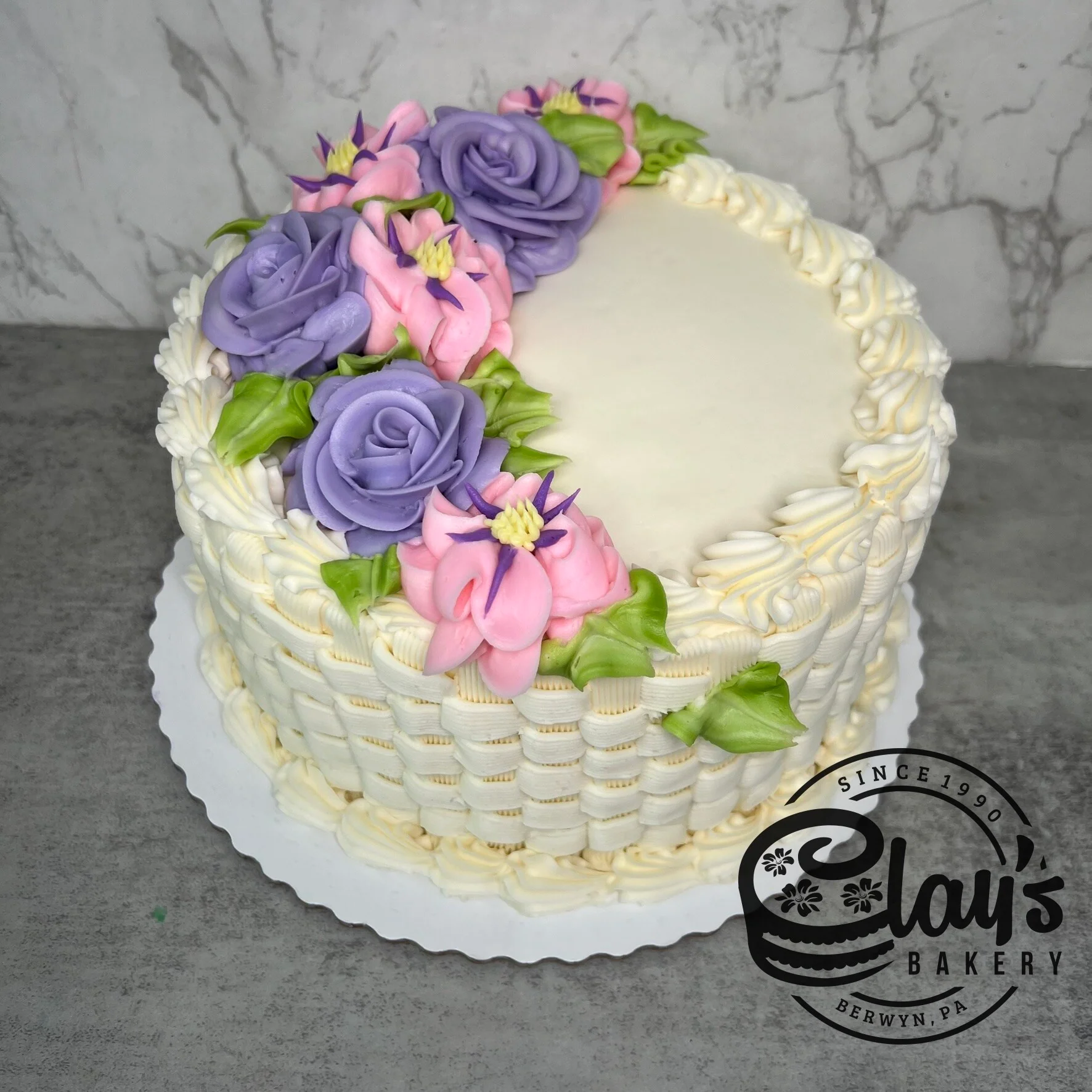 Feminine Flowers and Basket Weave Sides - Image 4