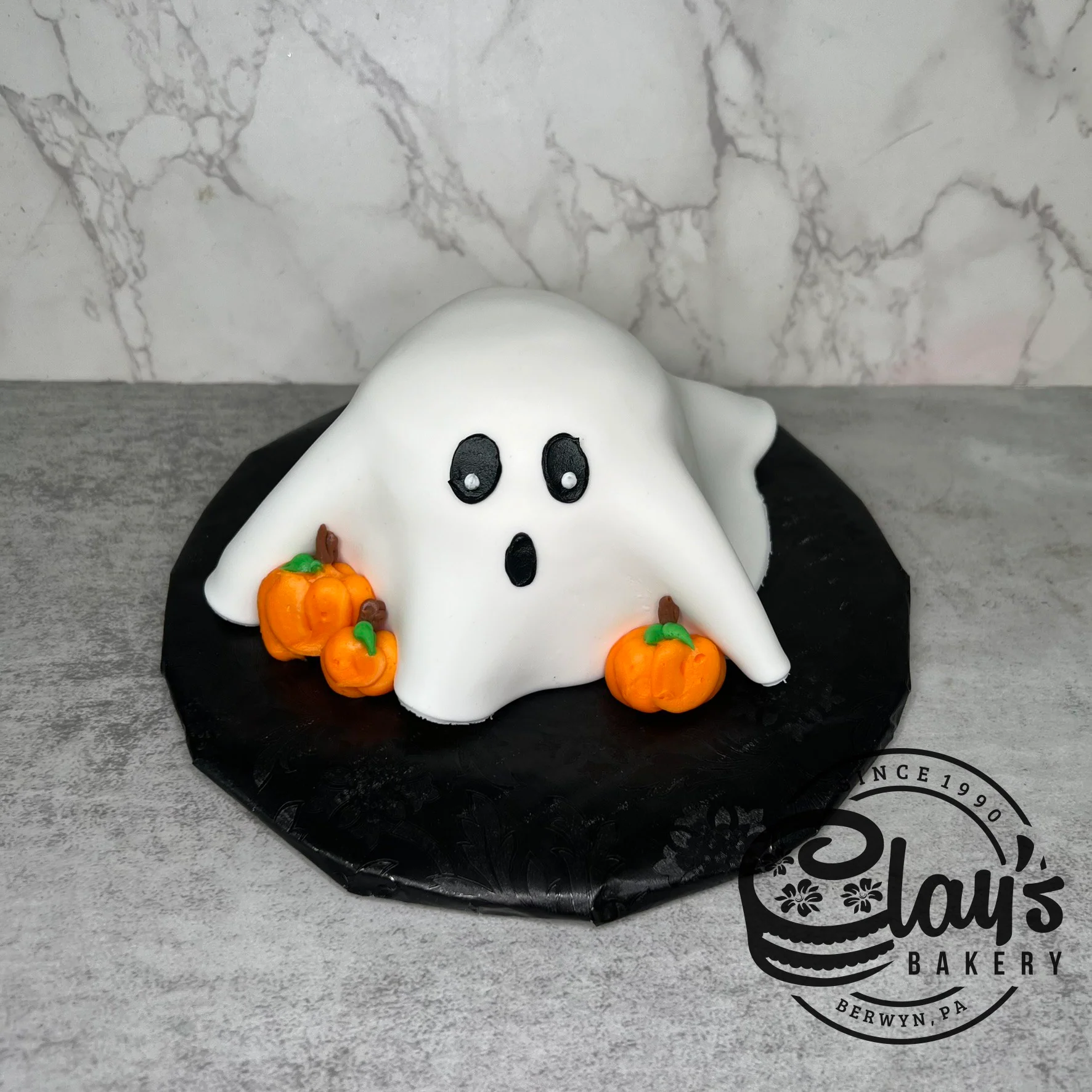 Ghost Shape Cake with Fondant Covering - Image 2