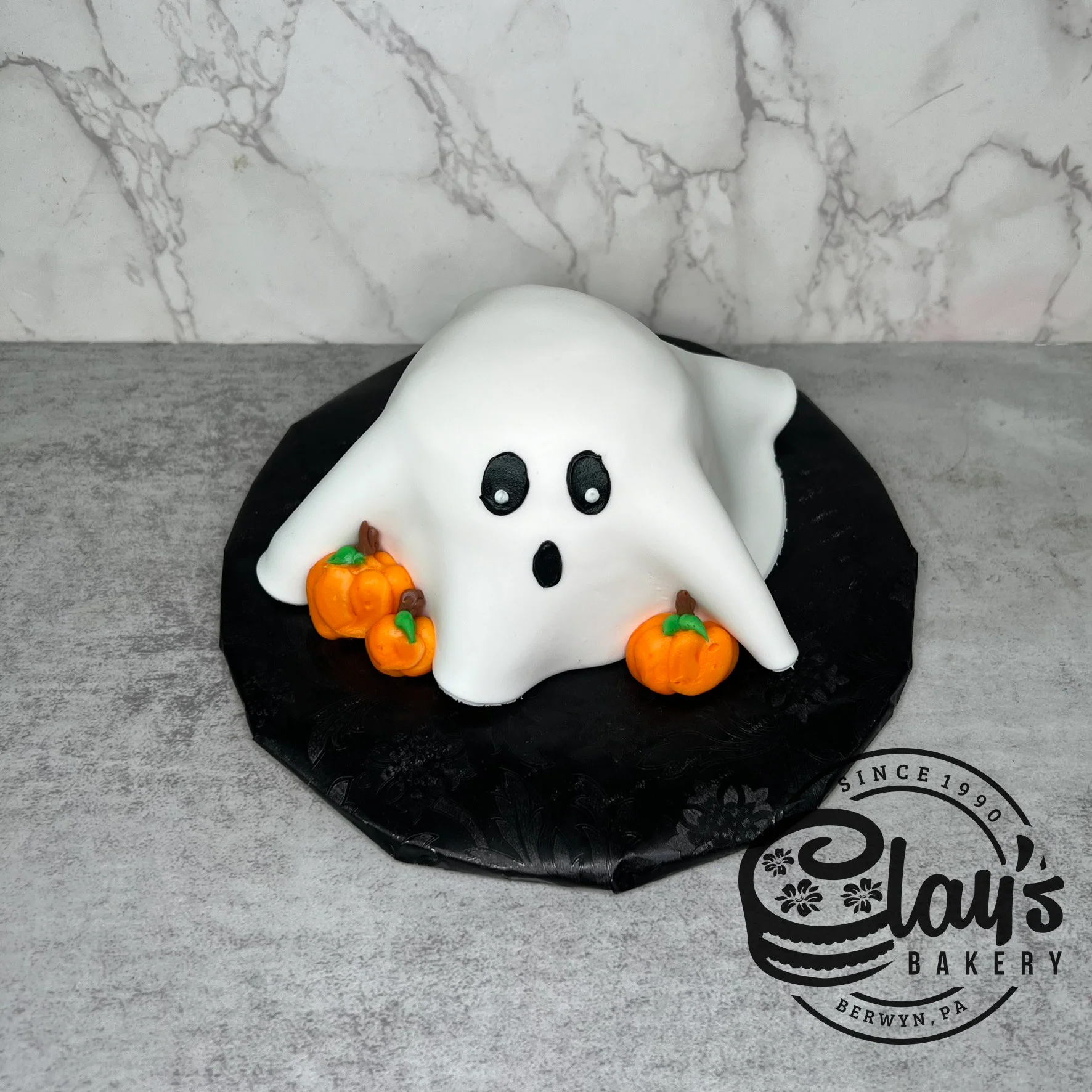 Ghost Shape Cake with Fondant Covering - Image 3