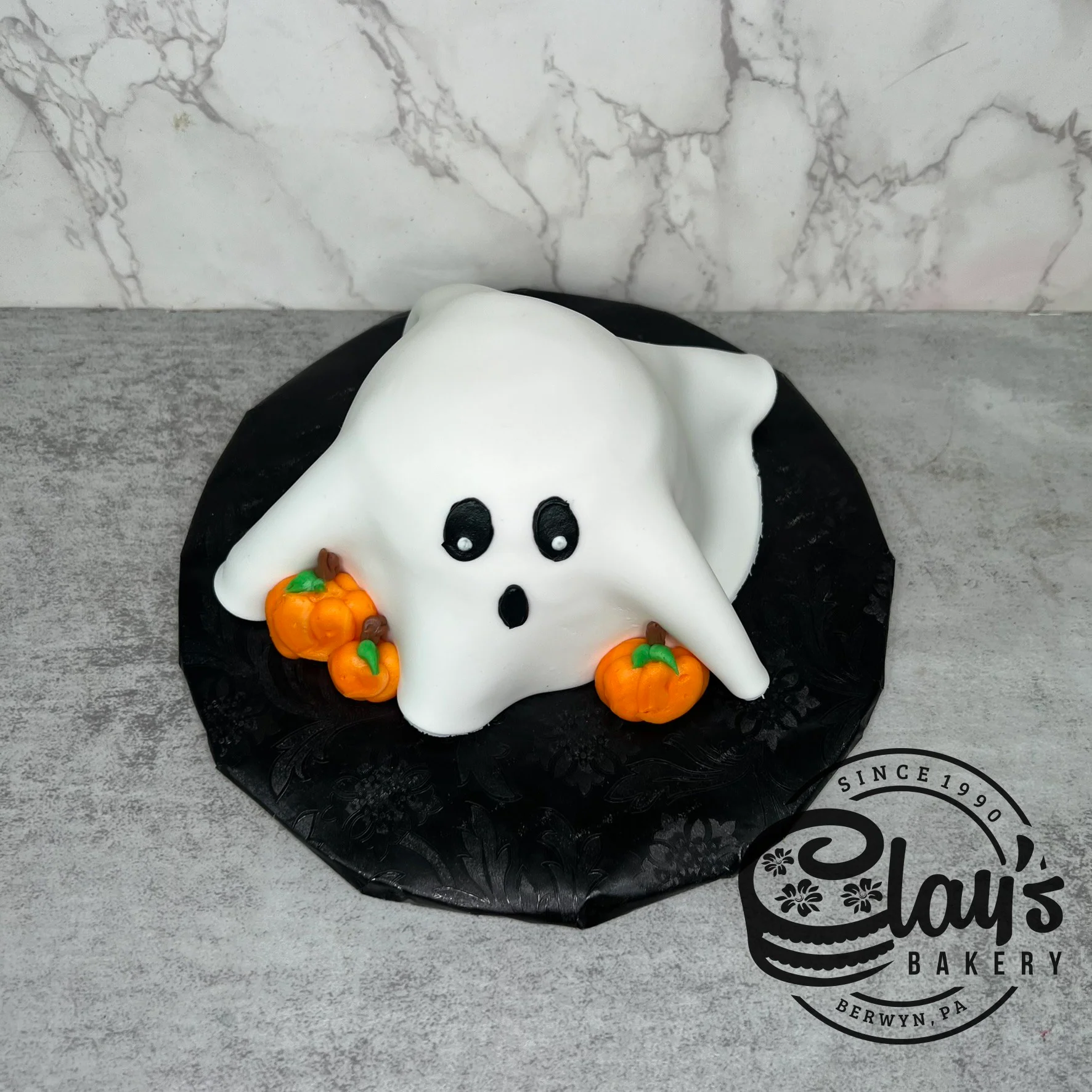 Ghost Shape Cake with Fondant Covering - Image 4