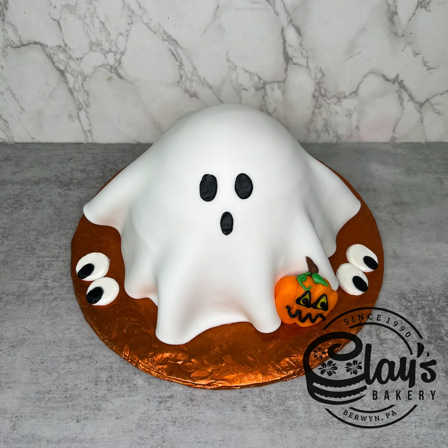 Ghost Shape Cake with Fondant Covering - Image 5
