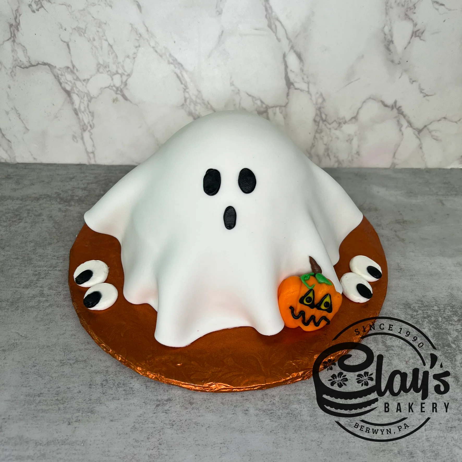 Ghost Shape Cake with Fondant Covering - Image 6