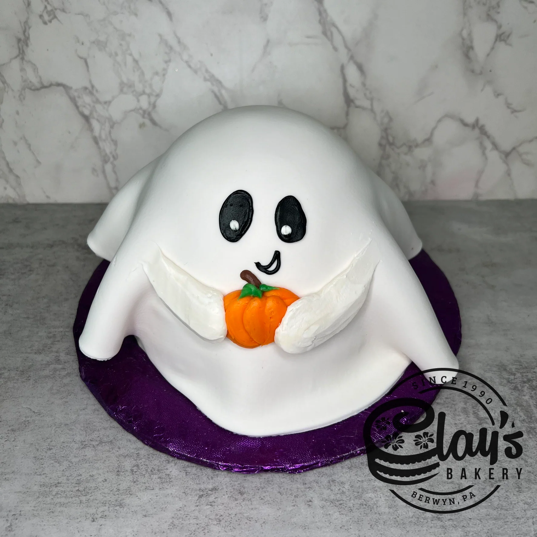 Ghost Shape Cake with Fondant Covering - Image 7