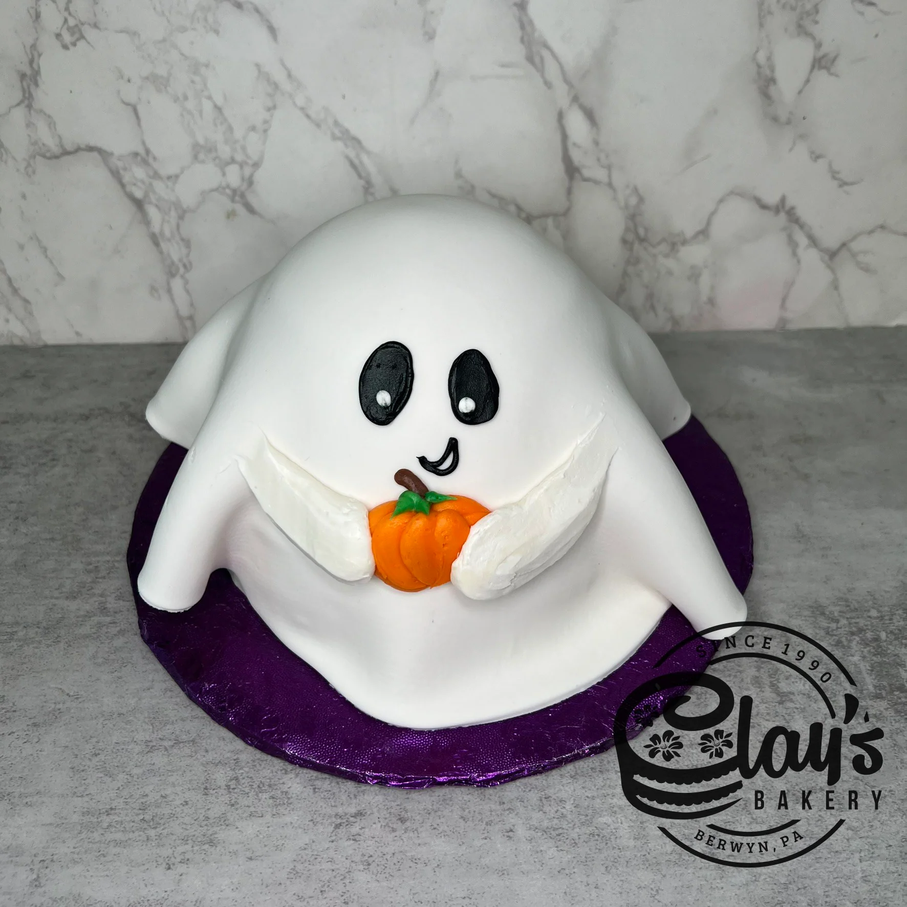 Ghost Shape Cake with Fondant Covering - Image 8
