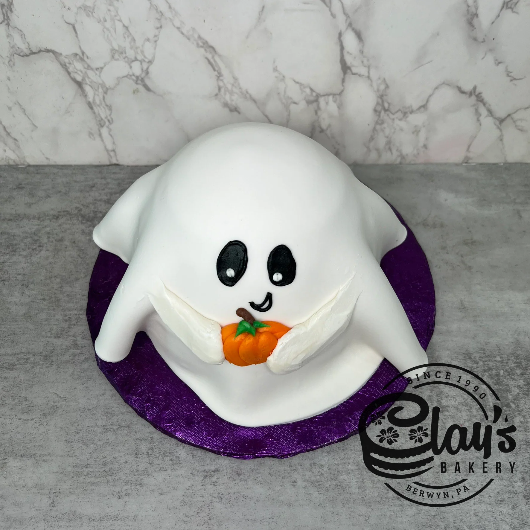 Ghost Shape Cake with Fondant Covering - Image 9