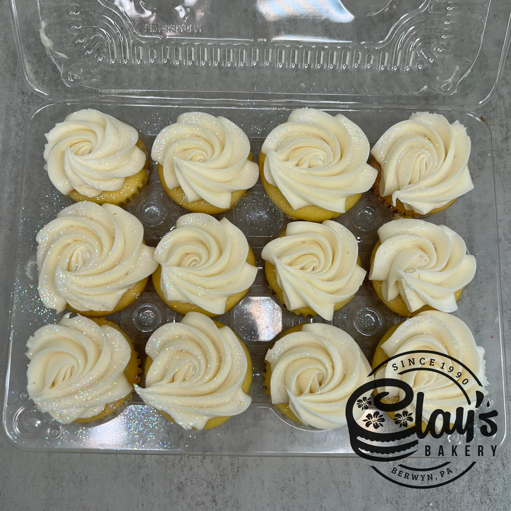 Glitter Mini Cupcakes