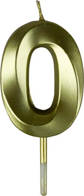 Gold Small Numeral Candle - Image 11