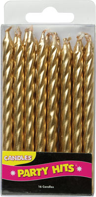 Gold Spiral Candles - Image 2