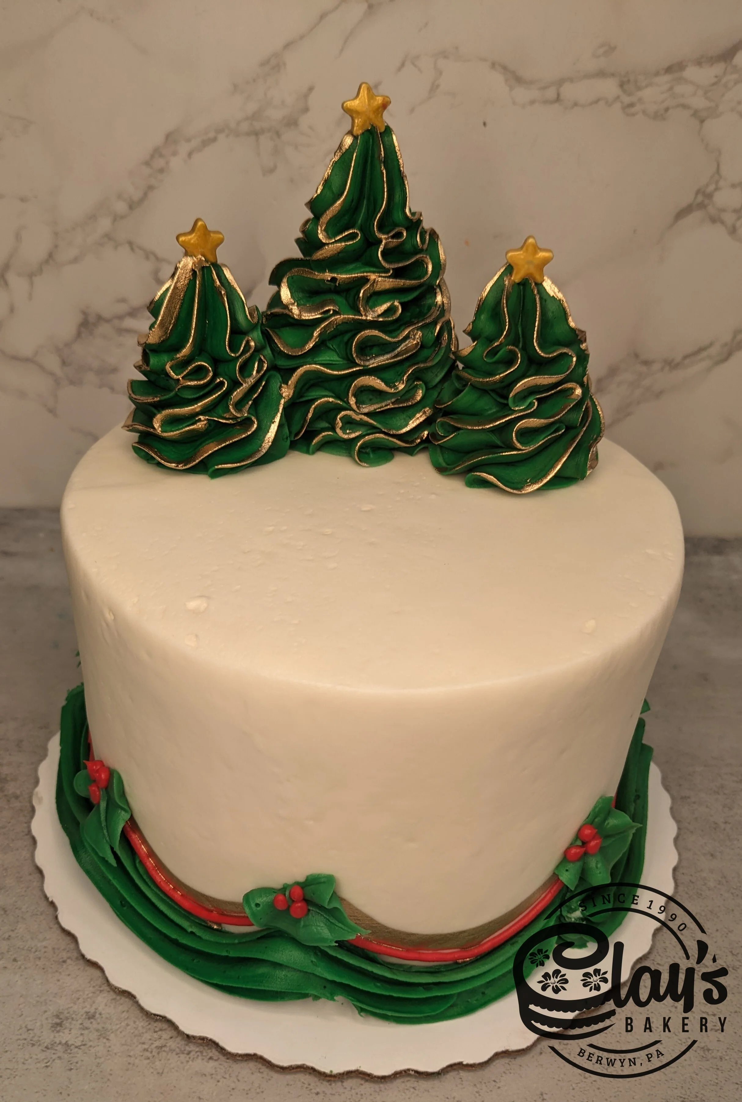 Golden Christmas Tree