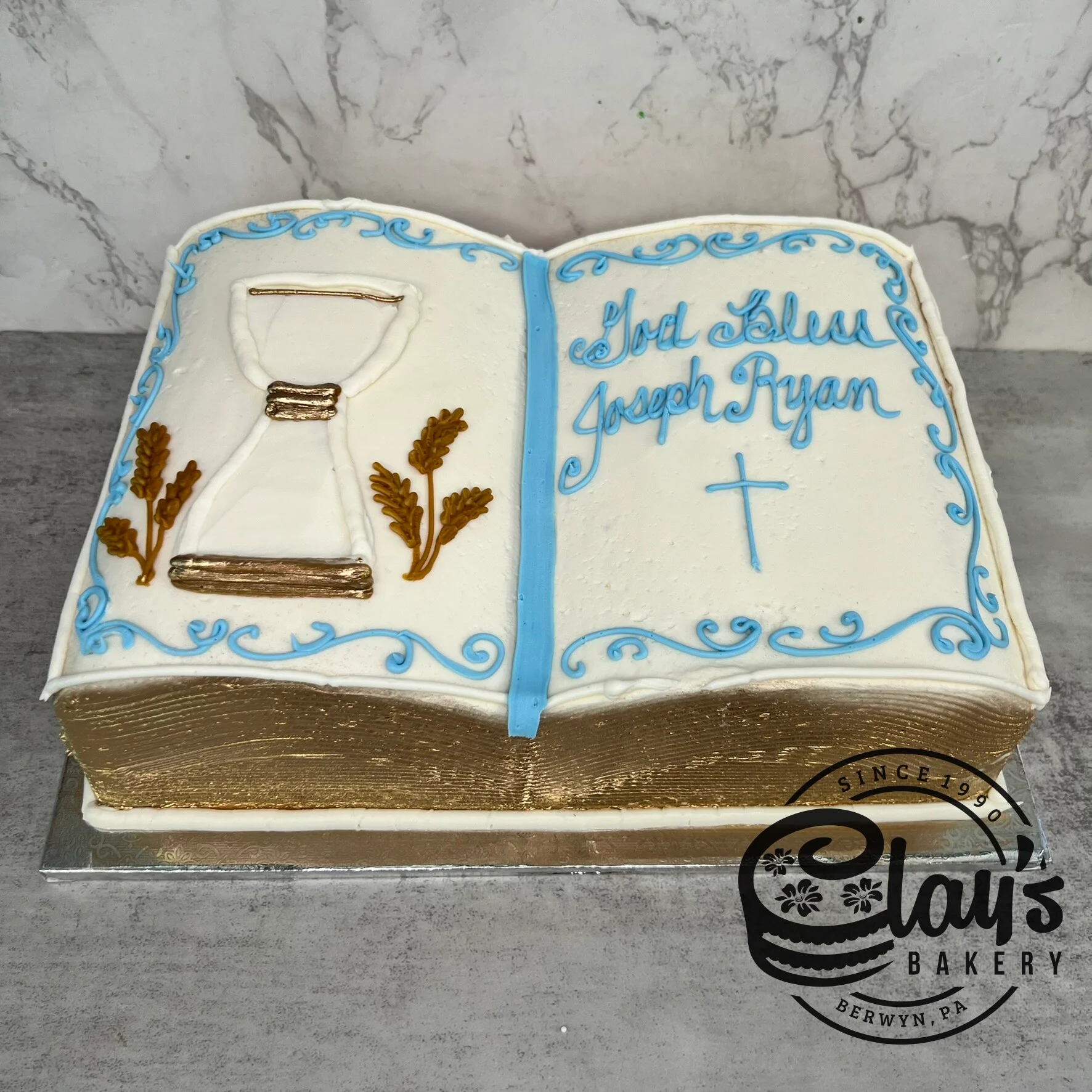 Golden Holy Book (Open Book Shape)