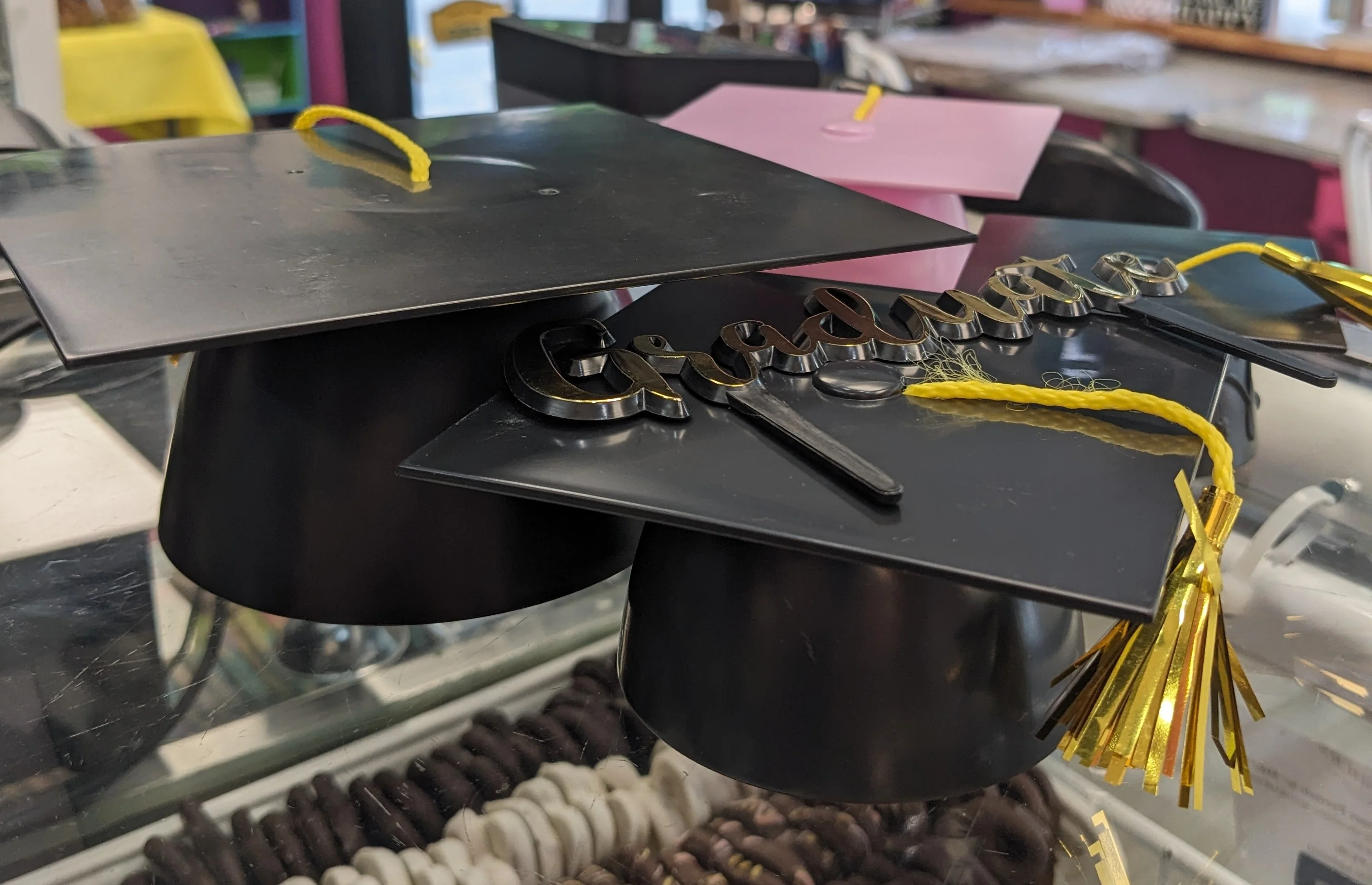 Plastic Grad Cap and Scroll - Addon