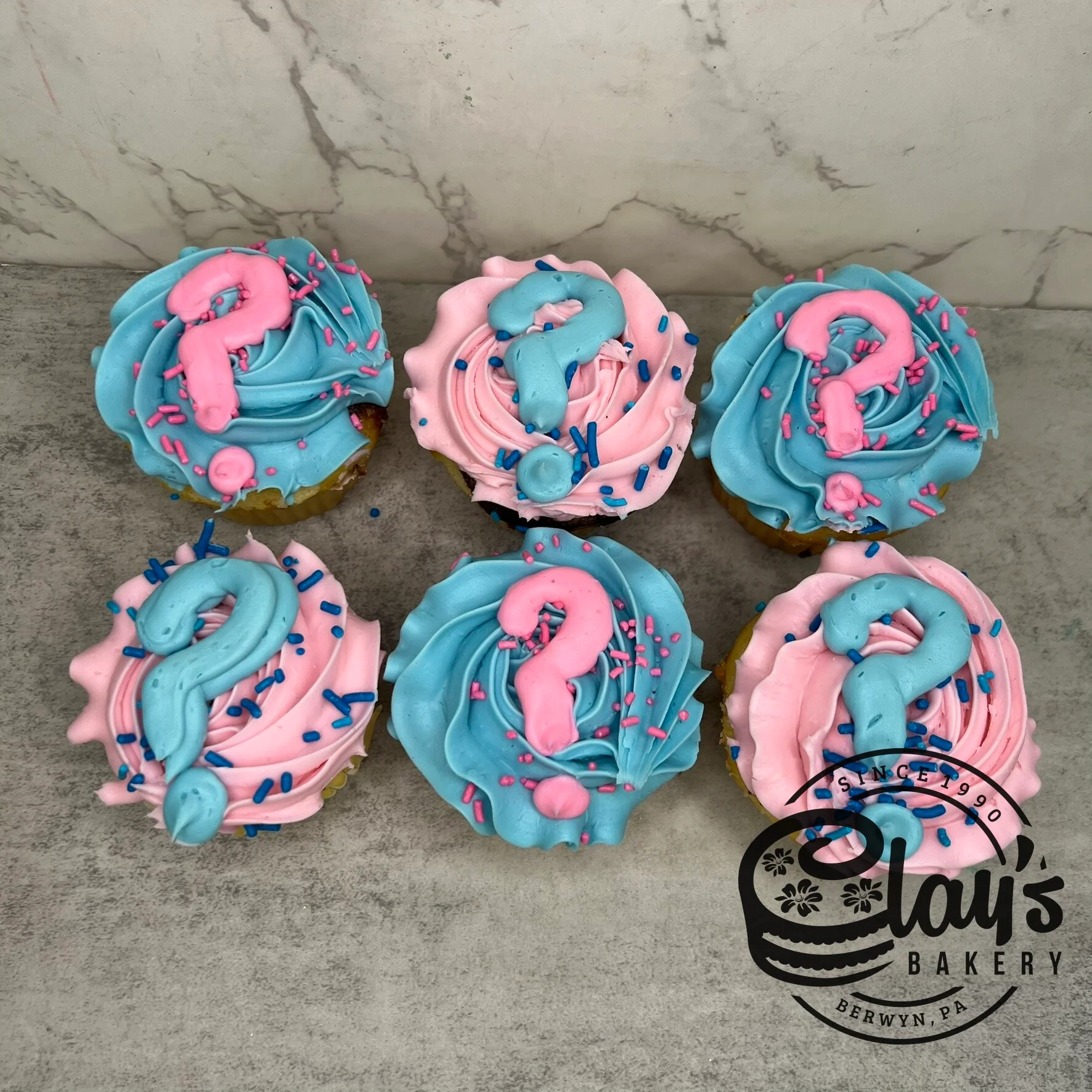 He or She Cupcakes (Gender Reveal Option) - Image 3
