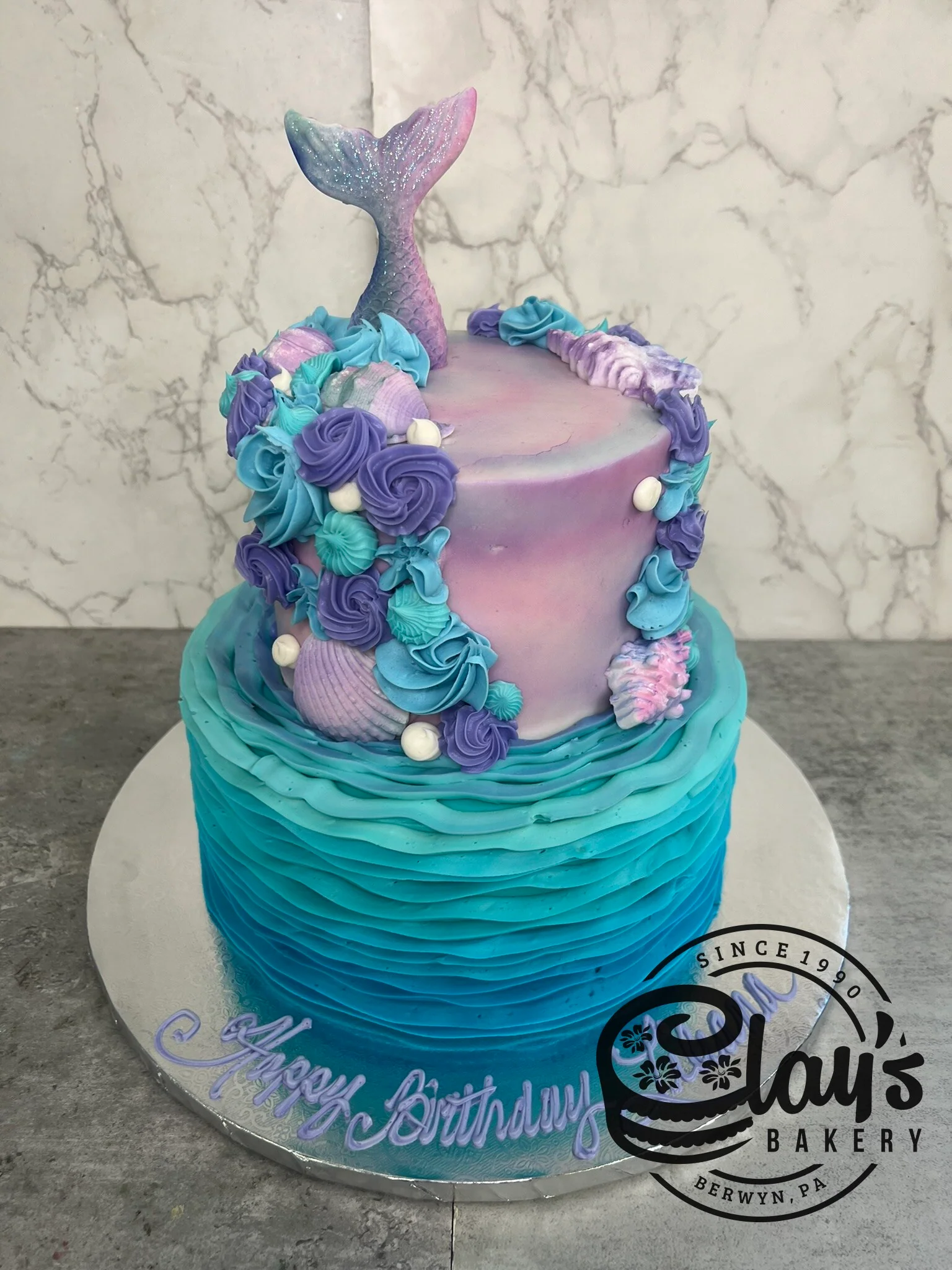 Mermaid with Ruffles - Two Tier - Image 3