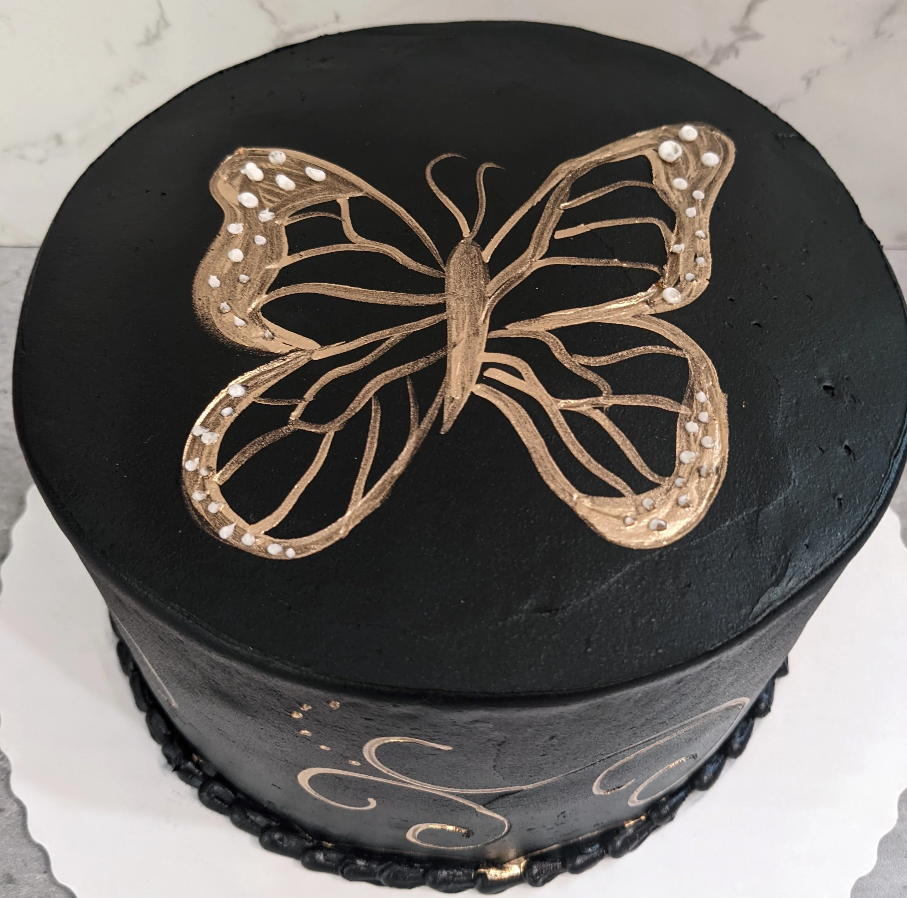 Metallic on Black - Butterfly - Image 3