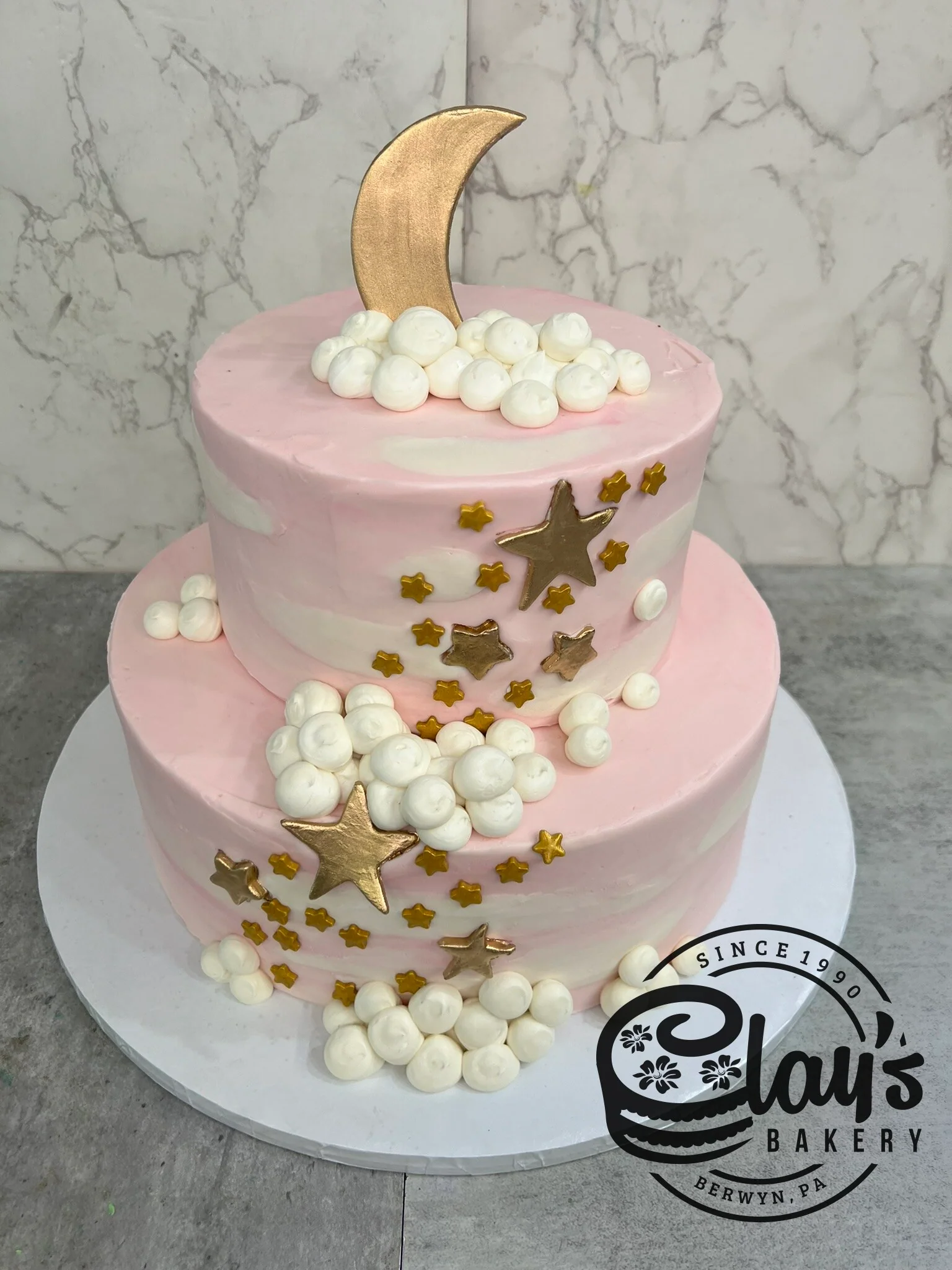 Moon and Stars - Two Tier Cake - Image 2