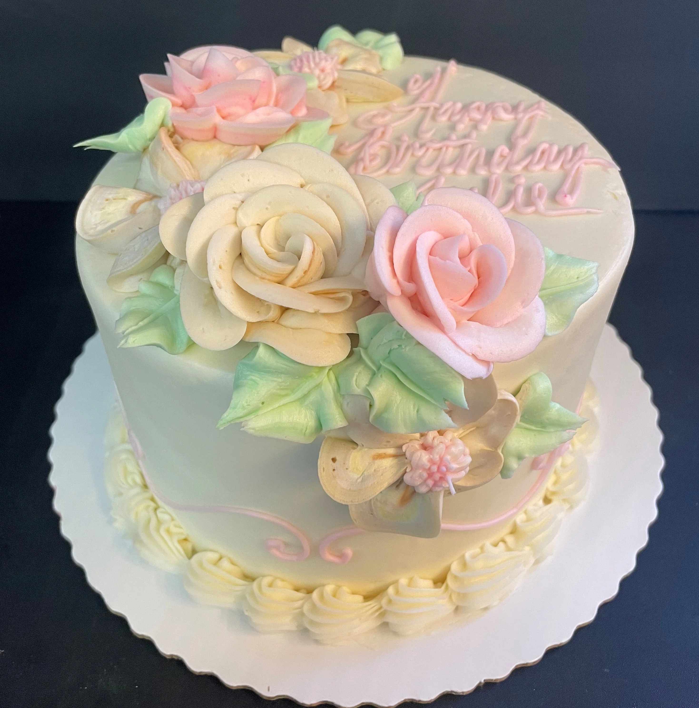 Pale Pink and Ivory Roses