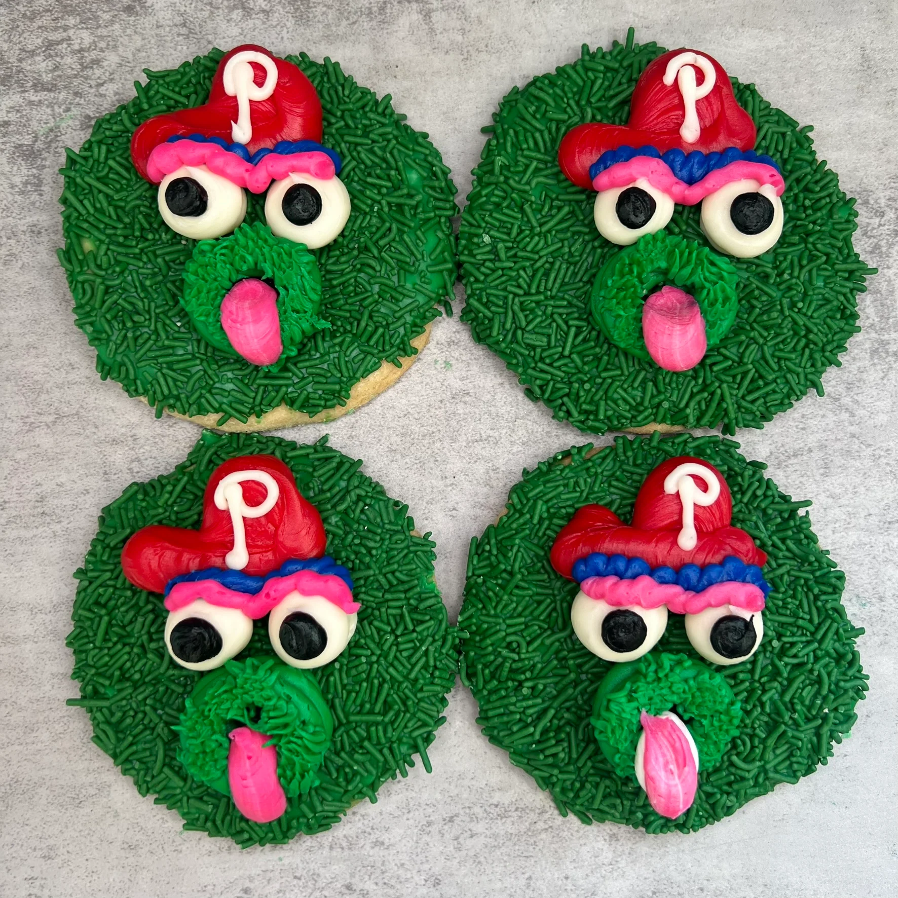 Phillie Phanatic Cookies (Buttercream)