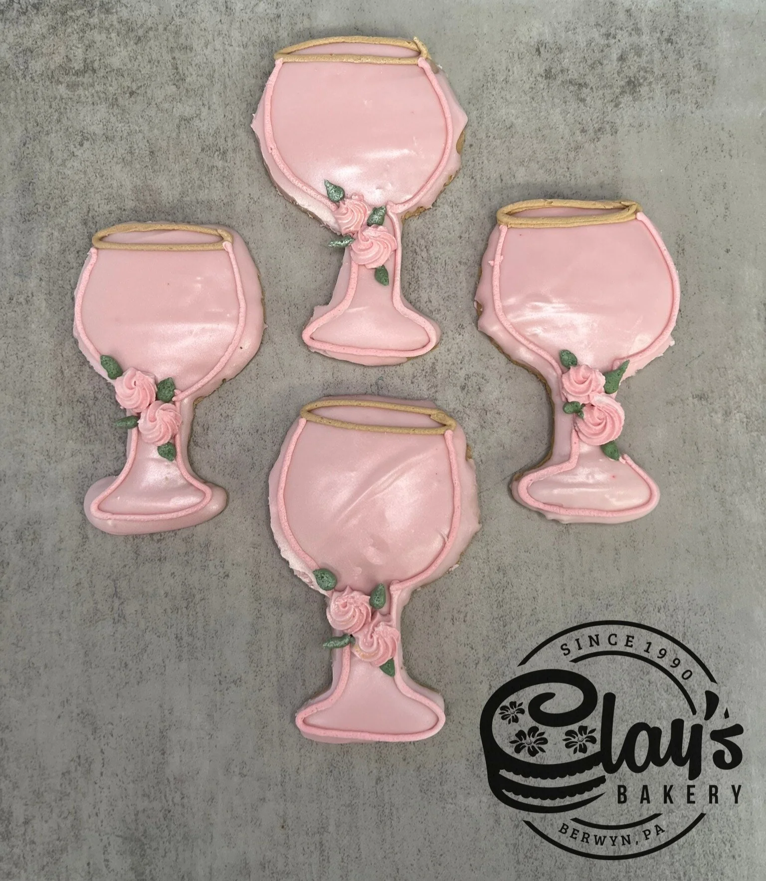 Prosecco Glass Cookie