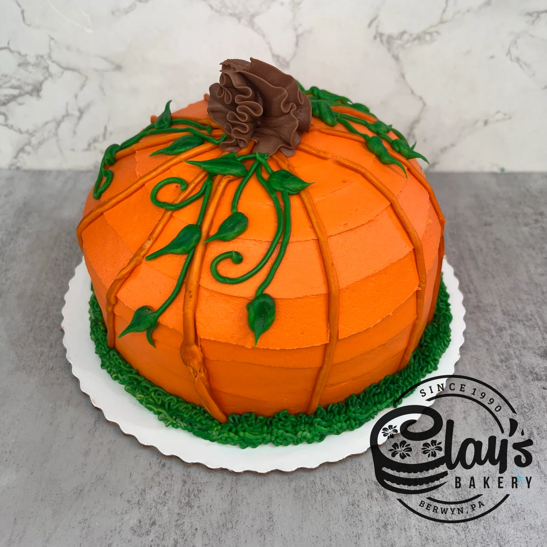 Pumpkin Shaped Cake