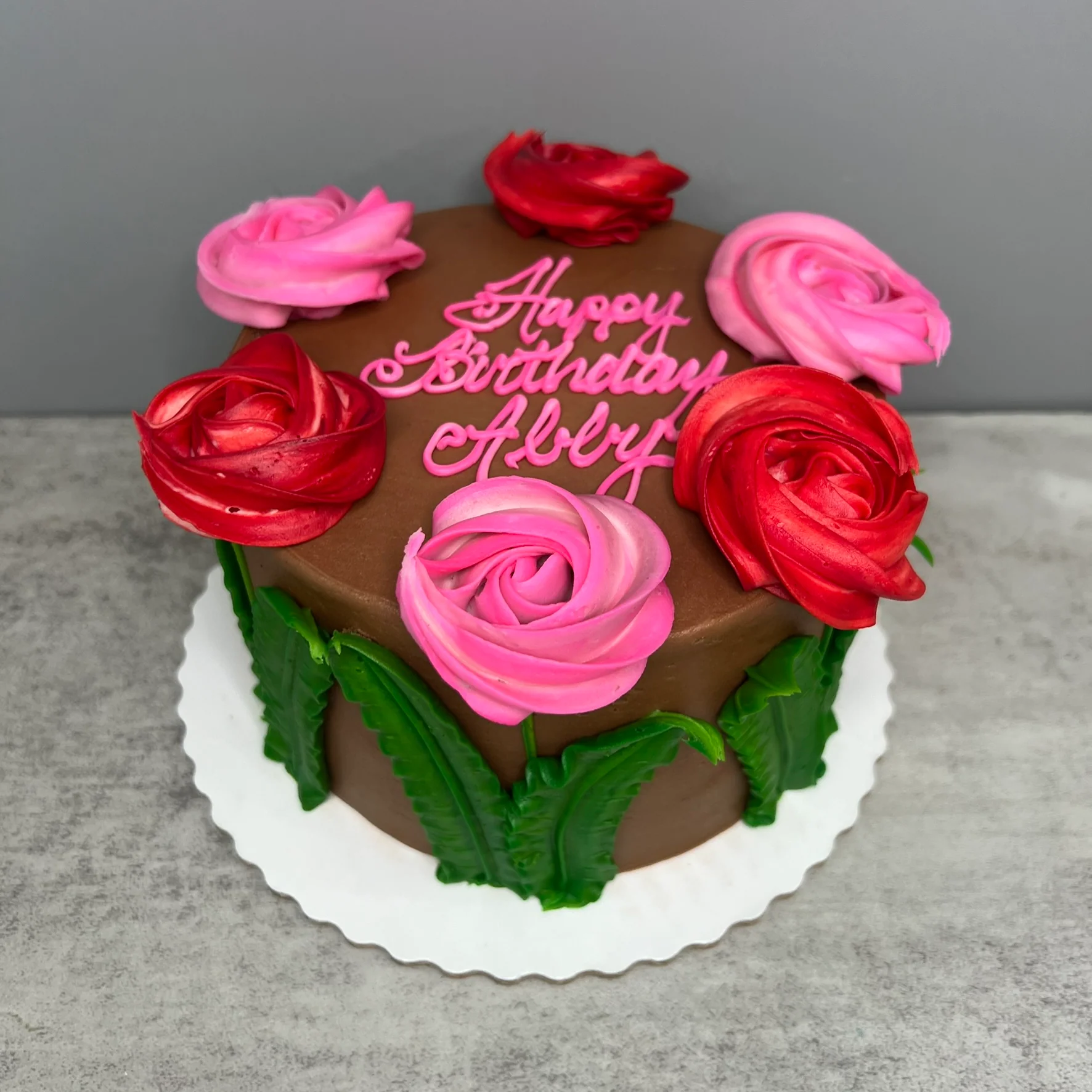 Red and Pink Rosettes Around Edges - Image 3