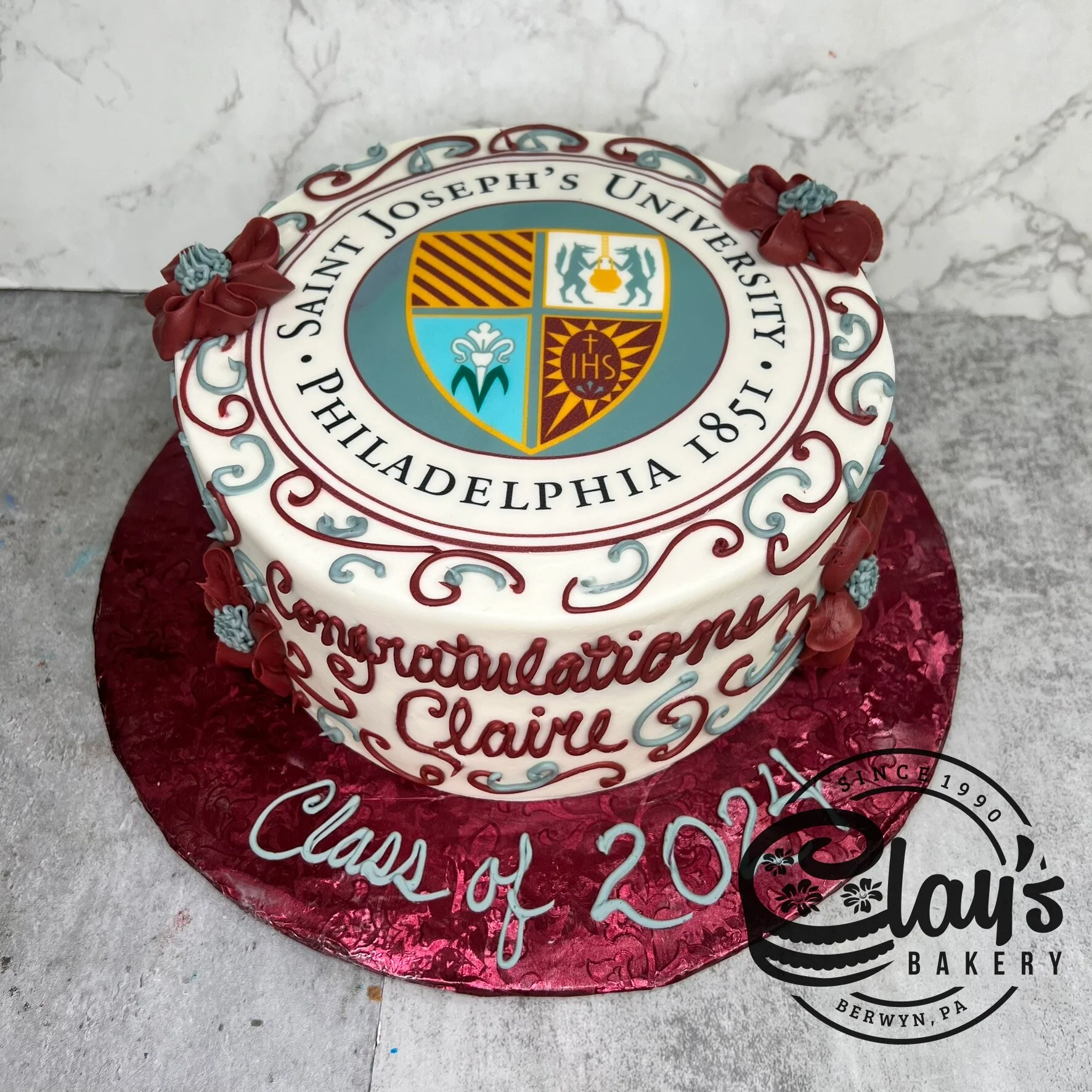 Scrolls with School Logo Image