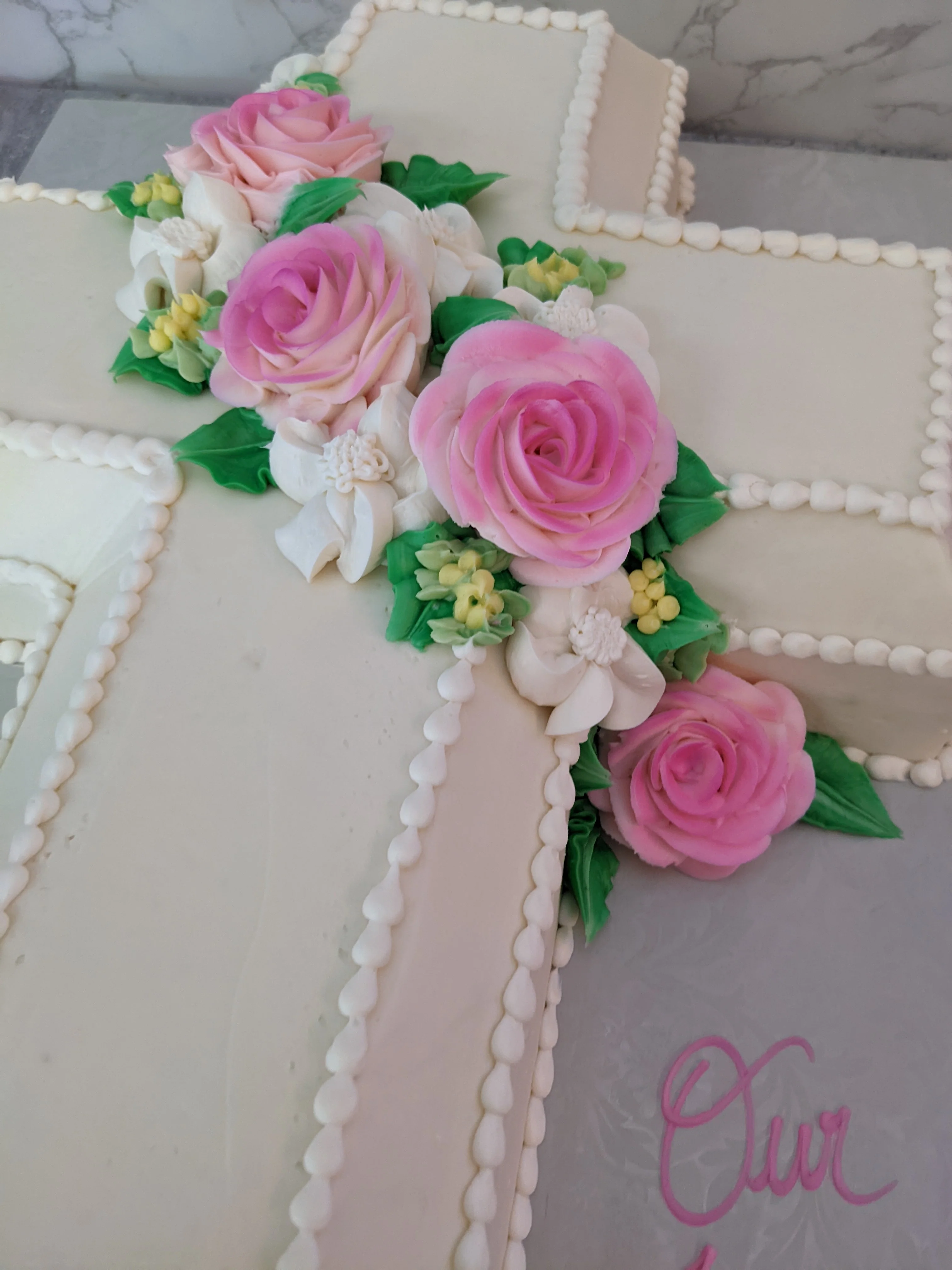 Shape of Cross - Sloped with Flowers - Image 3