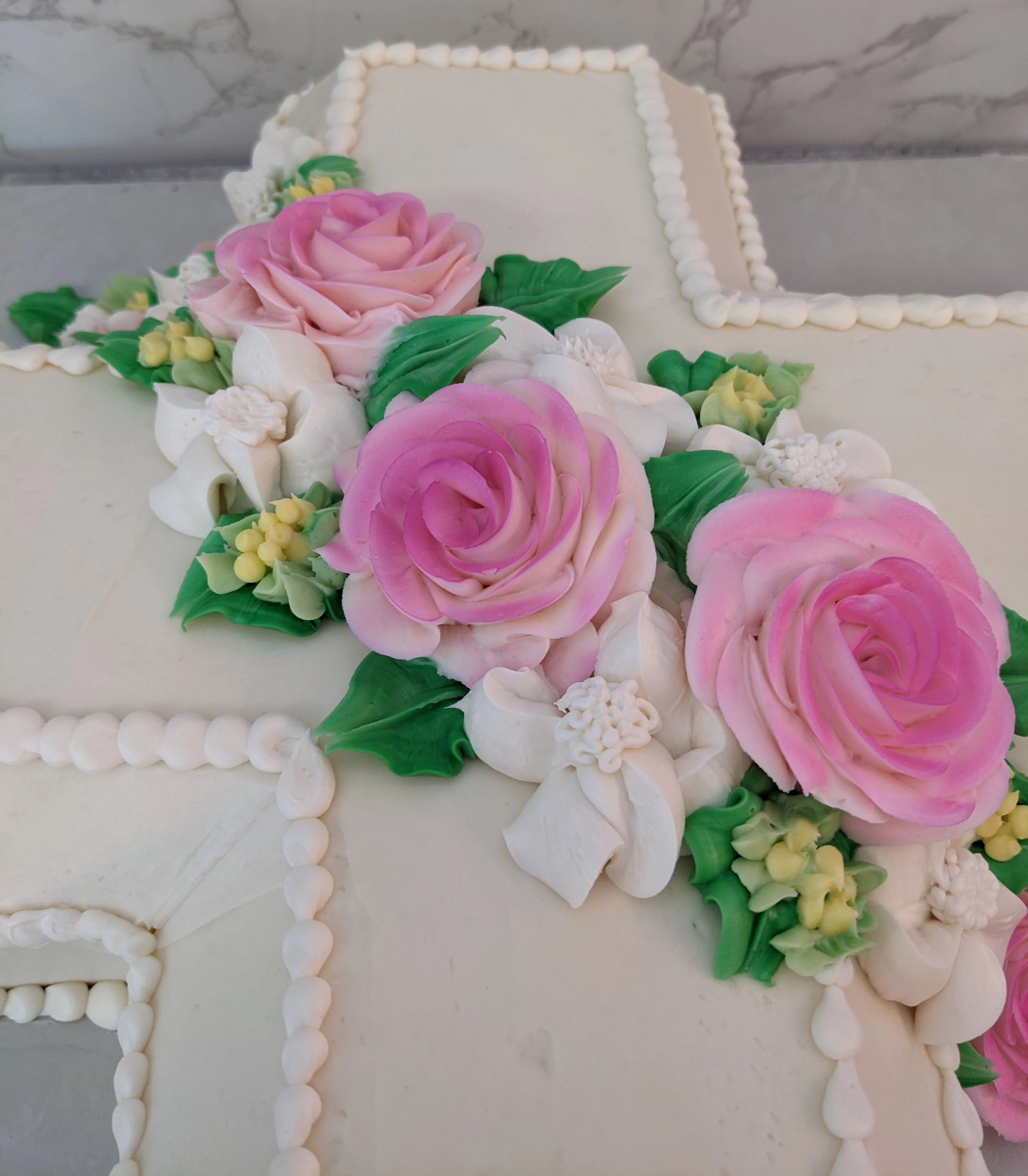 Shape of Cross - Sloped with Flowers - Image 4