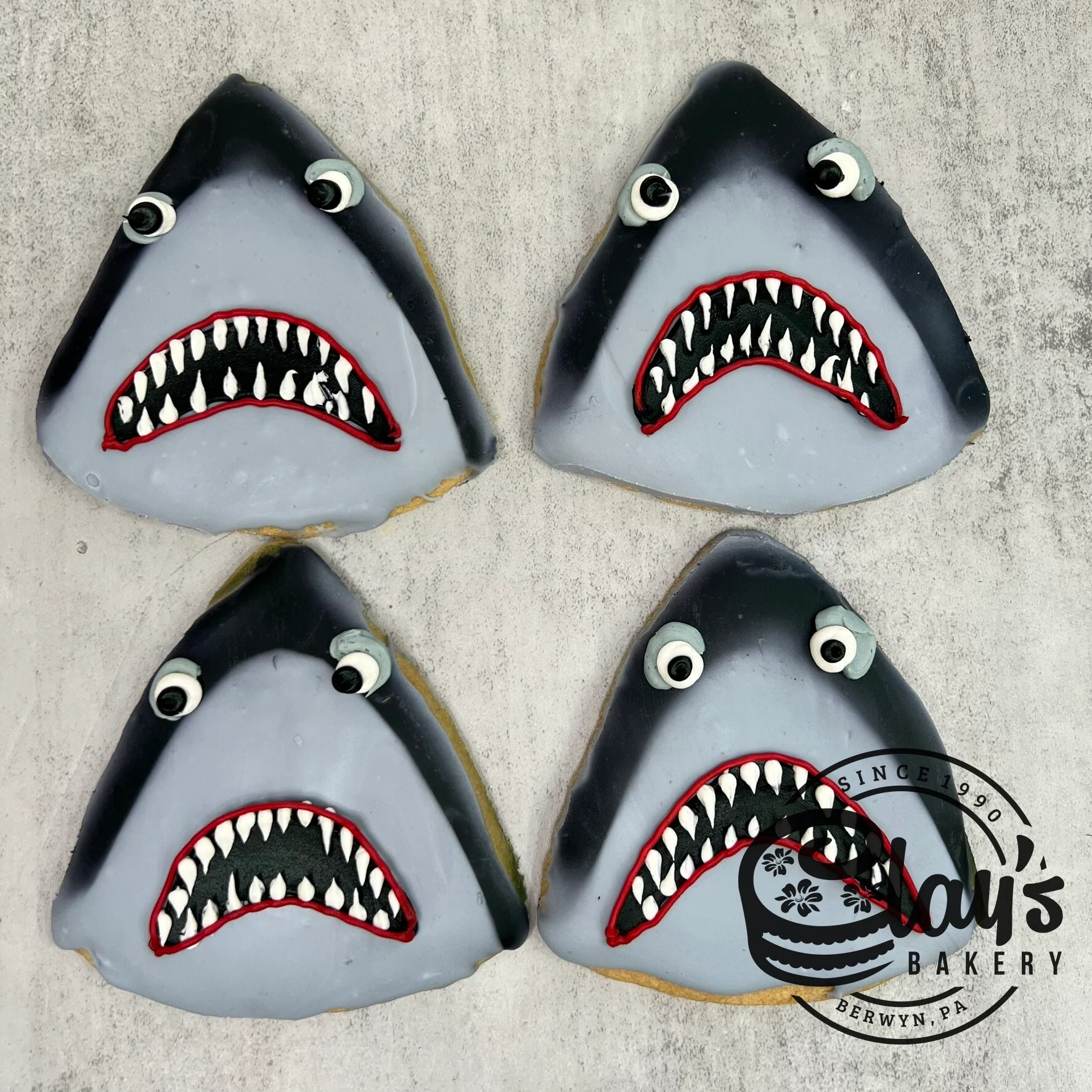 Shark Face Cookies