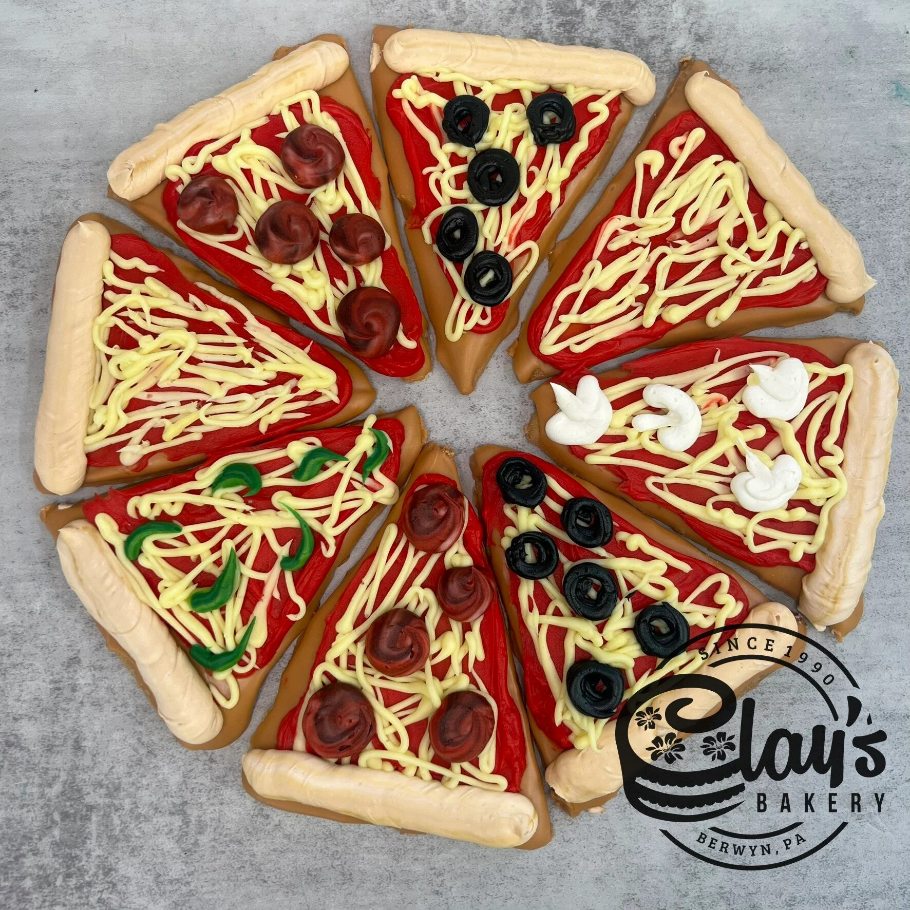 Slice of Pizza Cookies (Buttercream) - Image 2