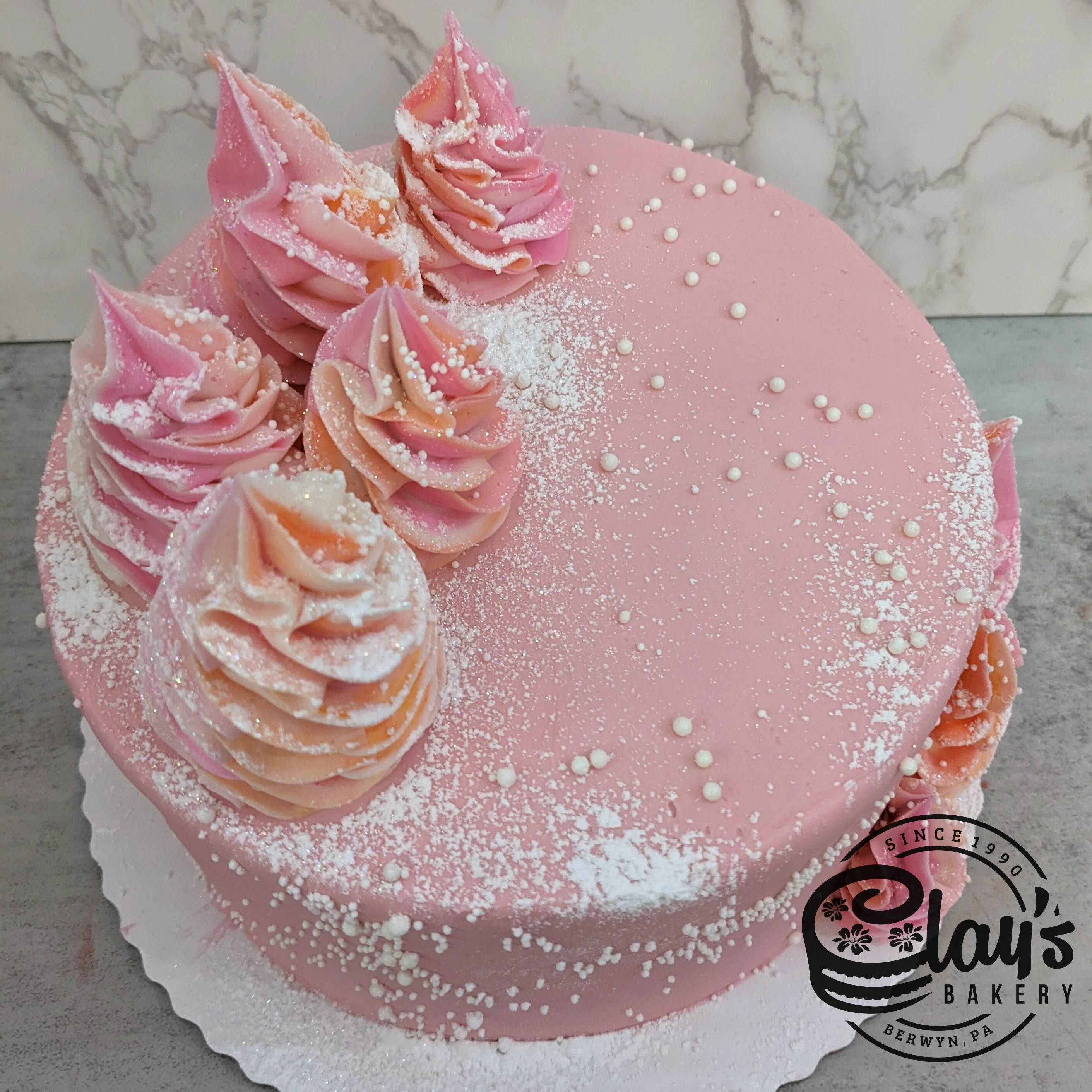 Snowy in Peach and Pink